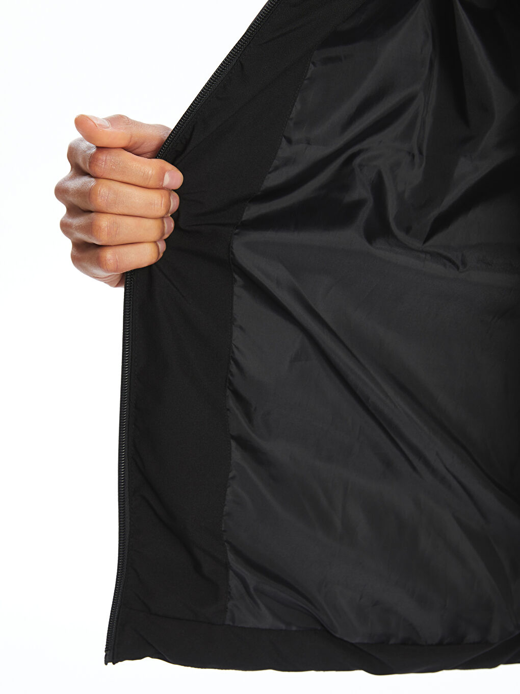 Standart Kalıp Kapüşonlu Erkek Şişme Mont-3