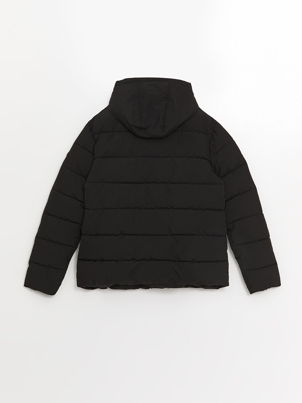 Standart Kalıp Kapüşonlu Erkek Şişme Mont-6