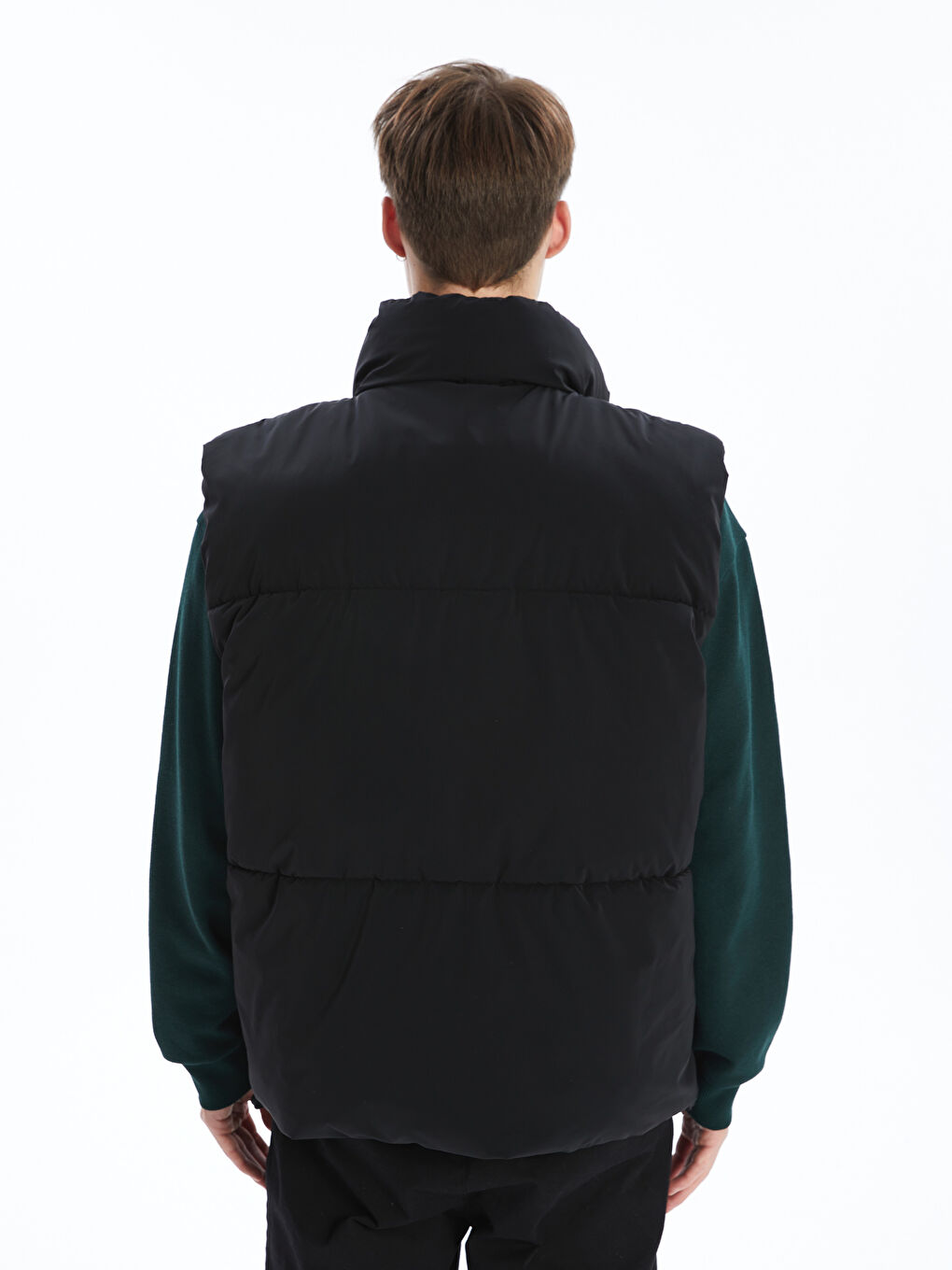 XSIDE Standard Fit Funnel Neck Men's Puffer Gilet -W4BD80Z8-CVL