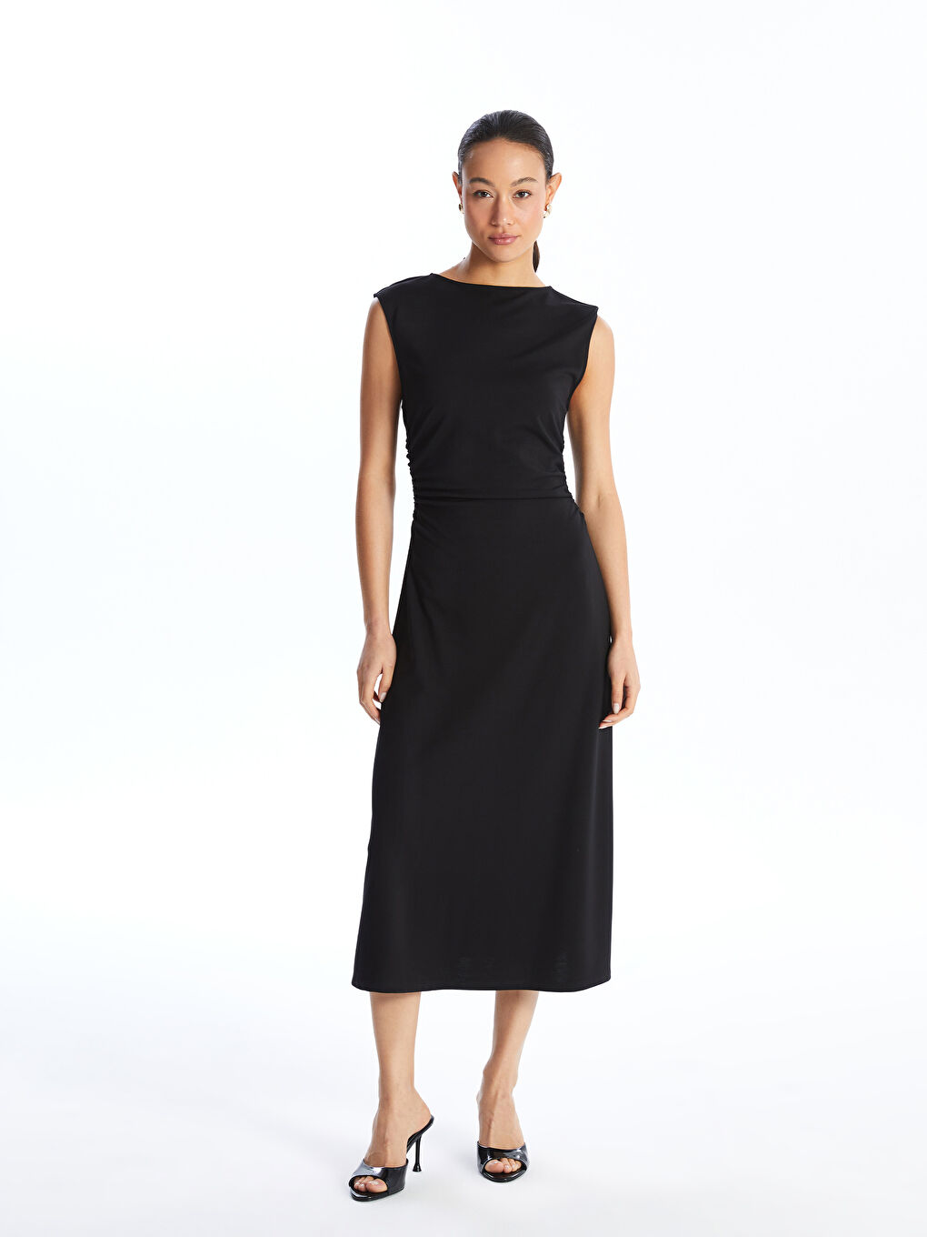 LCW Vision Crew Neck Women's Dress -W4BE05Z8-CVL
