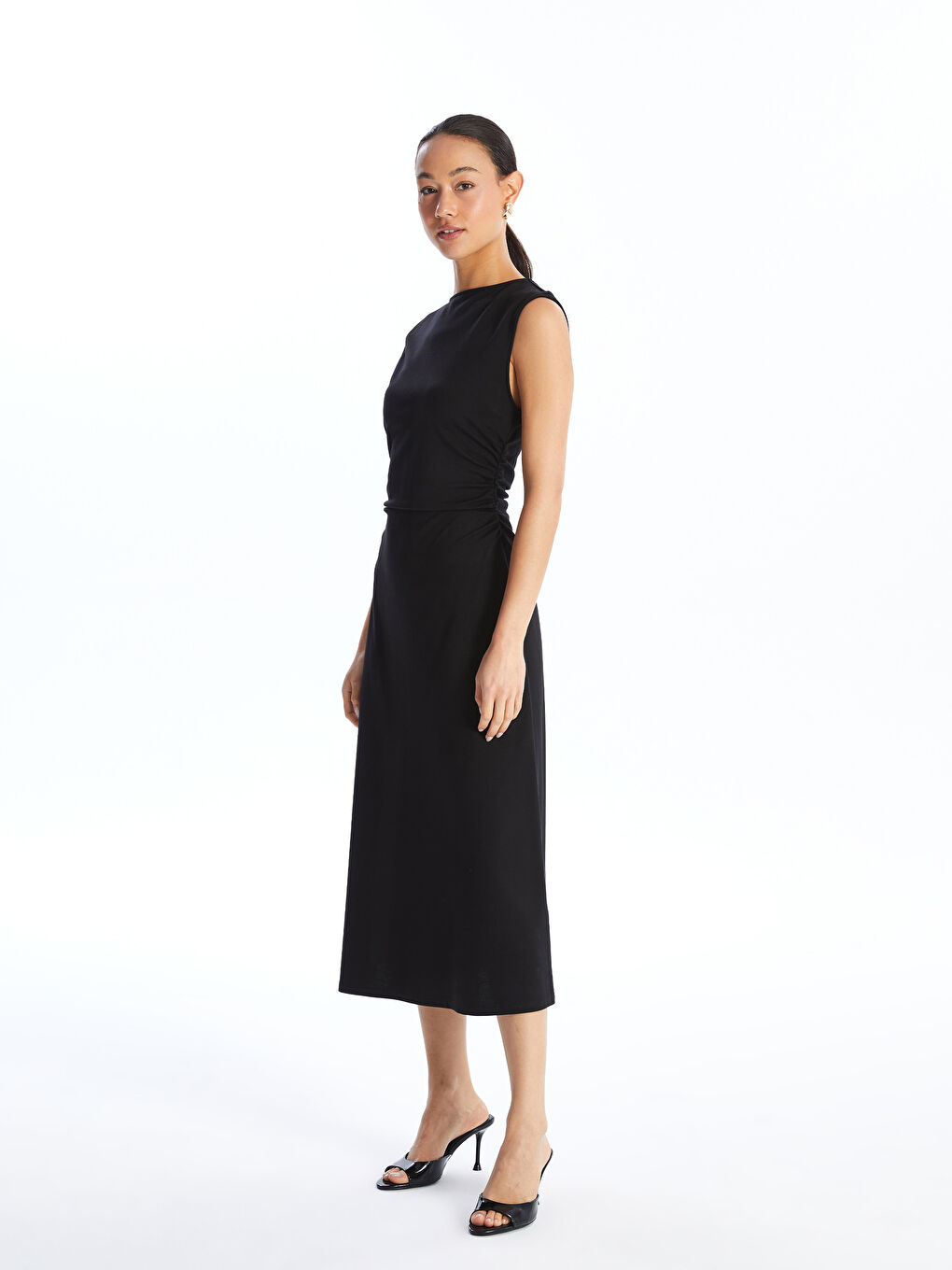 LCW Vision Crew Neck Women's Dress -W4BE05Z8-CVL