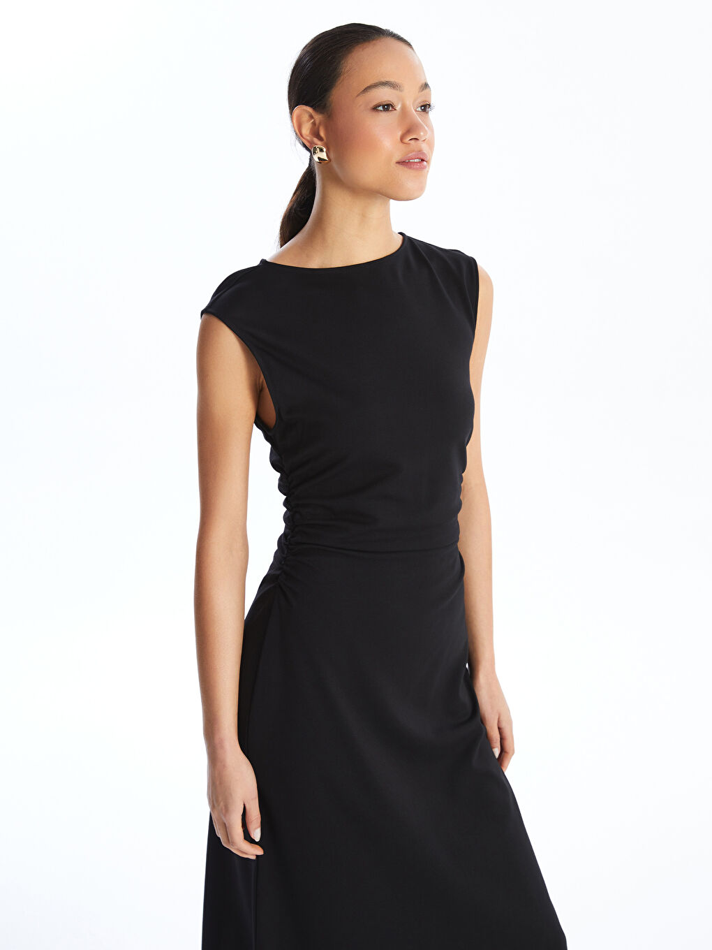 LCW Vision Crew Neck Women's Dress -W4BE05Z8-CVL