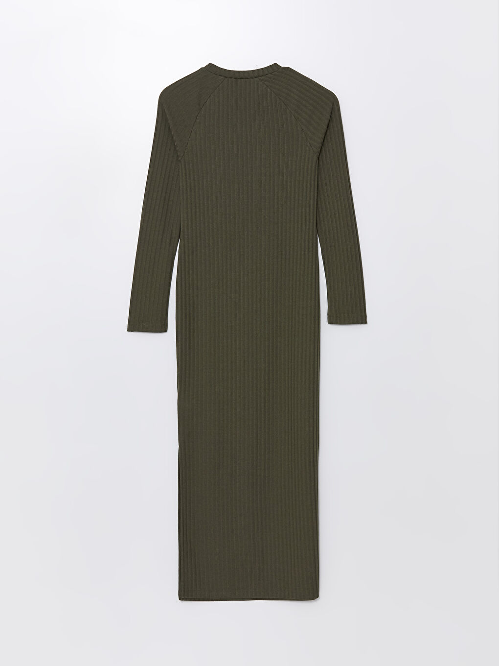 Crew Neck Plain Long Sleeve Women's Dress-6