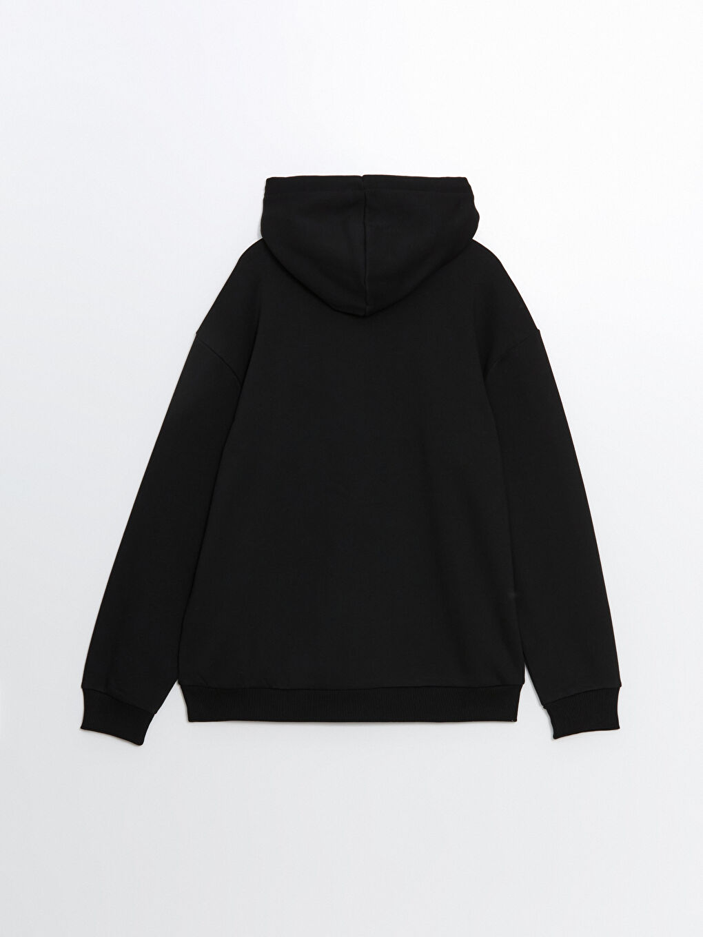 LCW Casual Yeni Siyah Uzun Kollu Baskılı Erkek Hoodie - 2