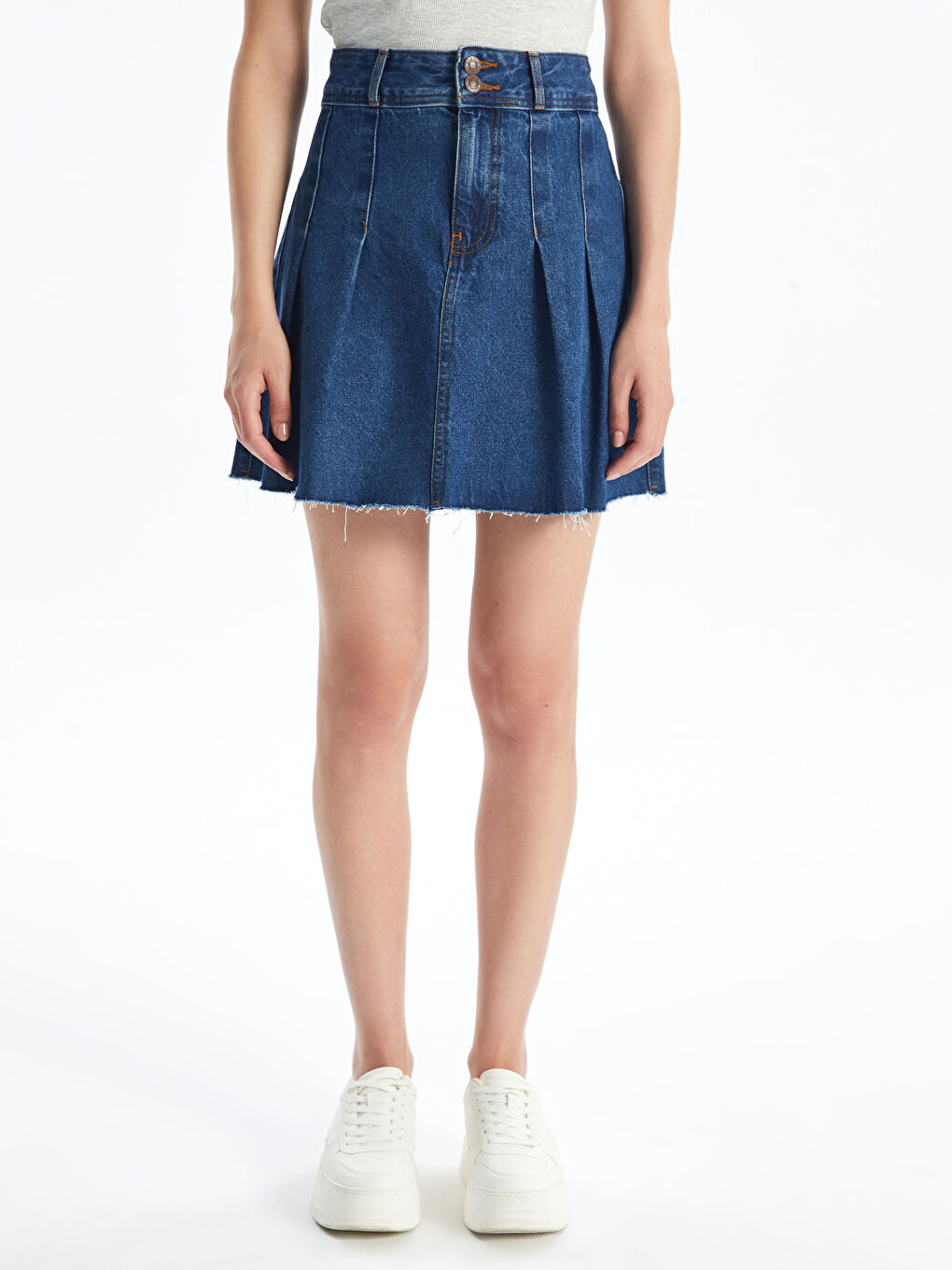 LCW Vision Regular Fit Women's Denim Skirt -W4BE33Z8-309