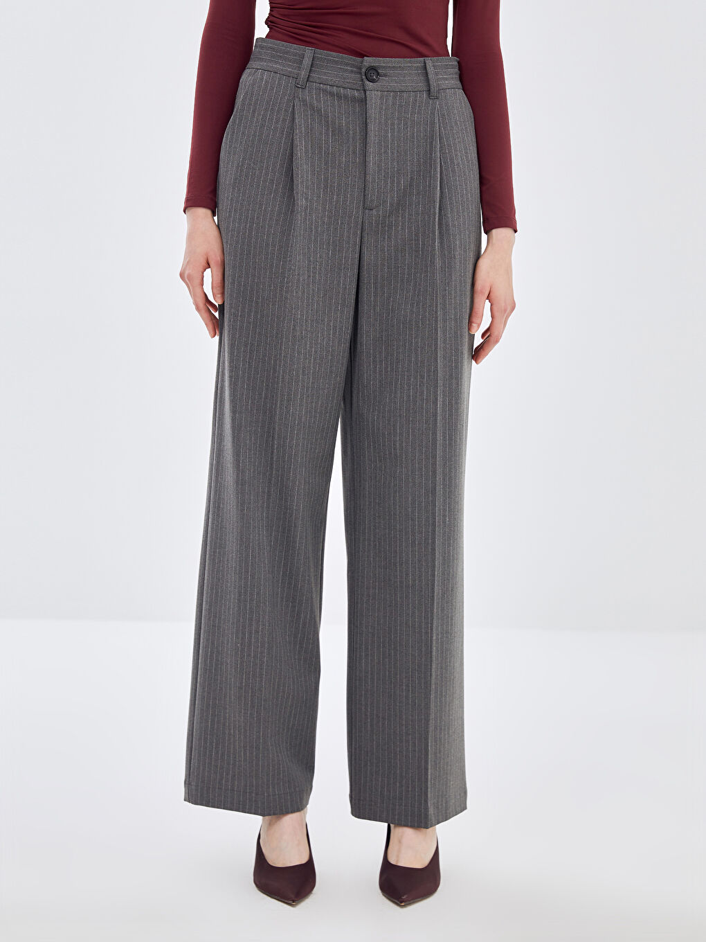 LCW Vision Loose Fit Women's Trousers -W4BE89Z8-LE0