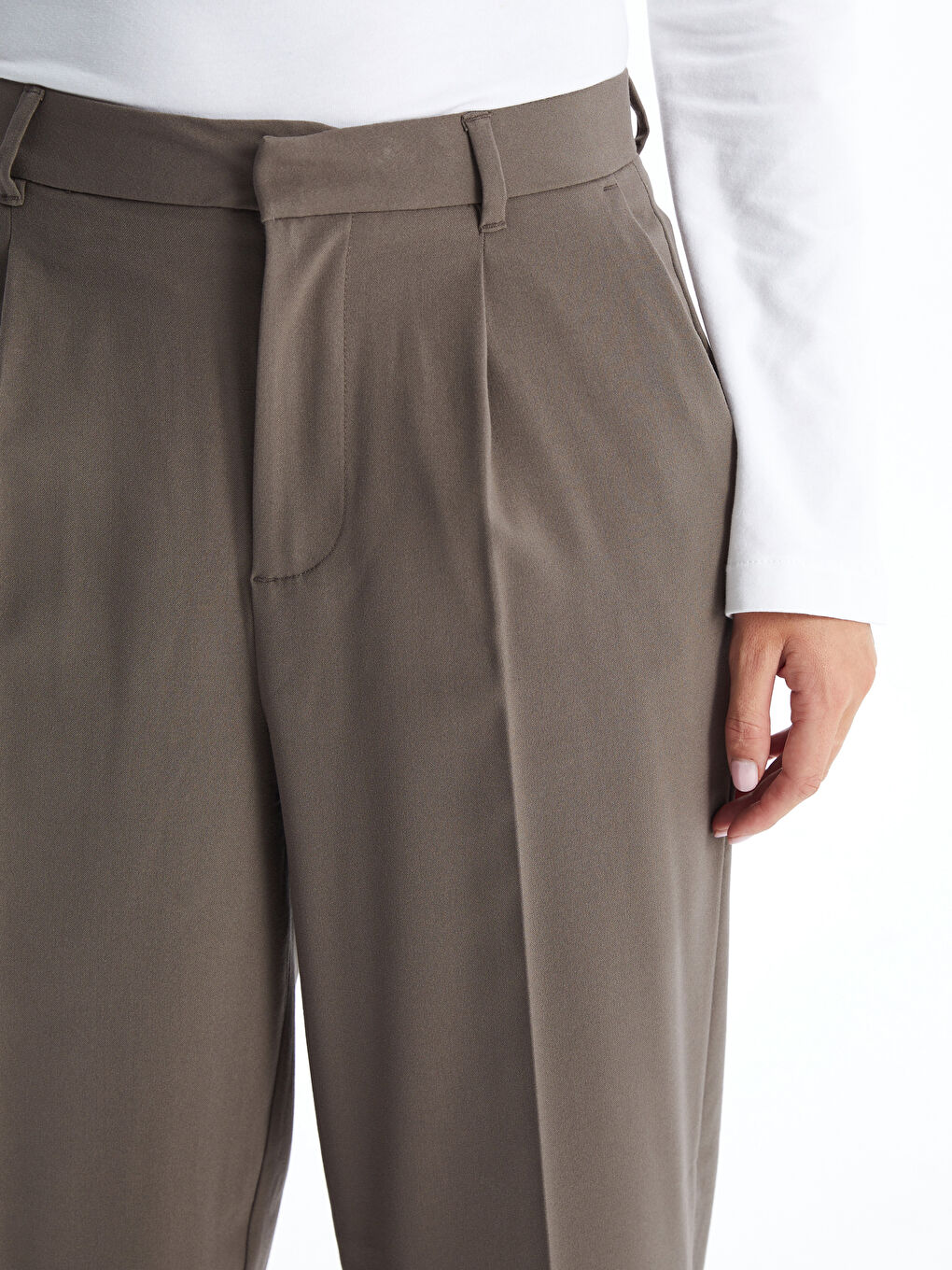 LCW Vision Loose Fit Women's Trousers -W4BE94Z8-JKW