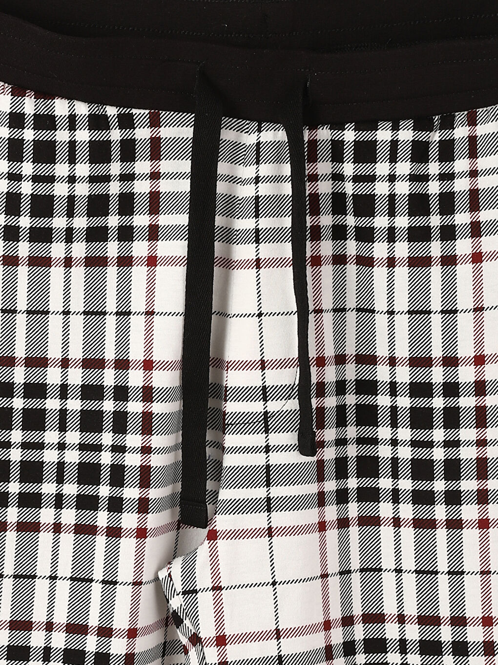 ерлерге арналған стандартты пішімдегі торлы пижама шалбарлары-1