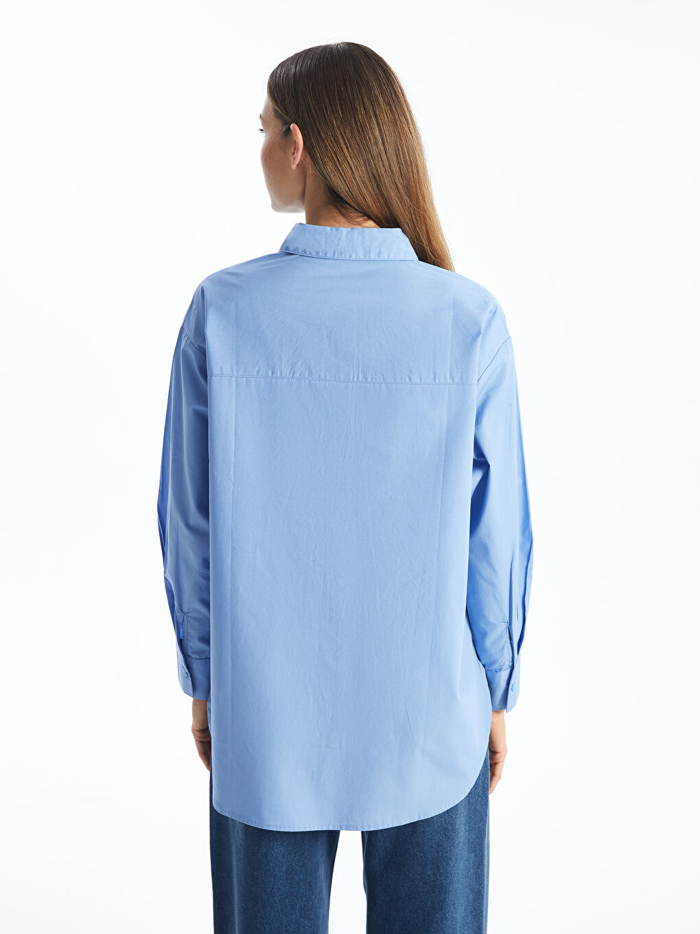 LCW Vision Oversize Poplin Women's Shirt -W4BF33Z8-QZB