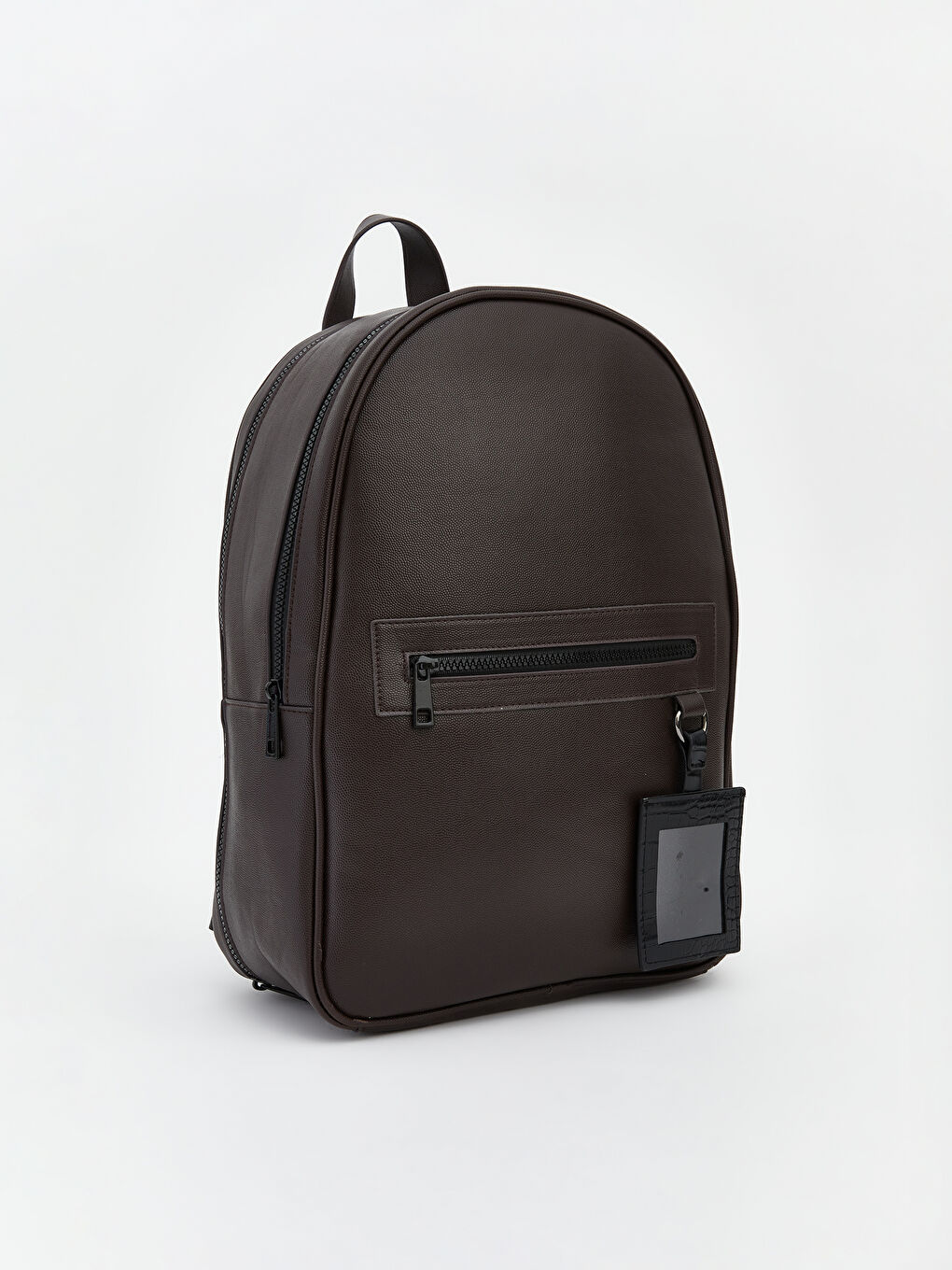 Faux Leather Men's Backpack-3