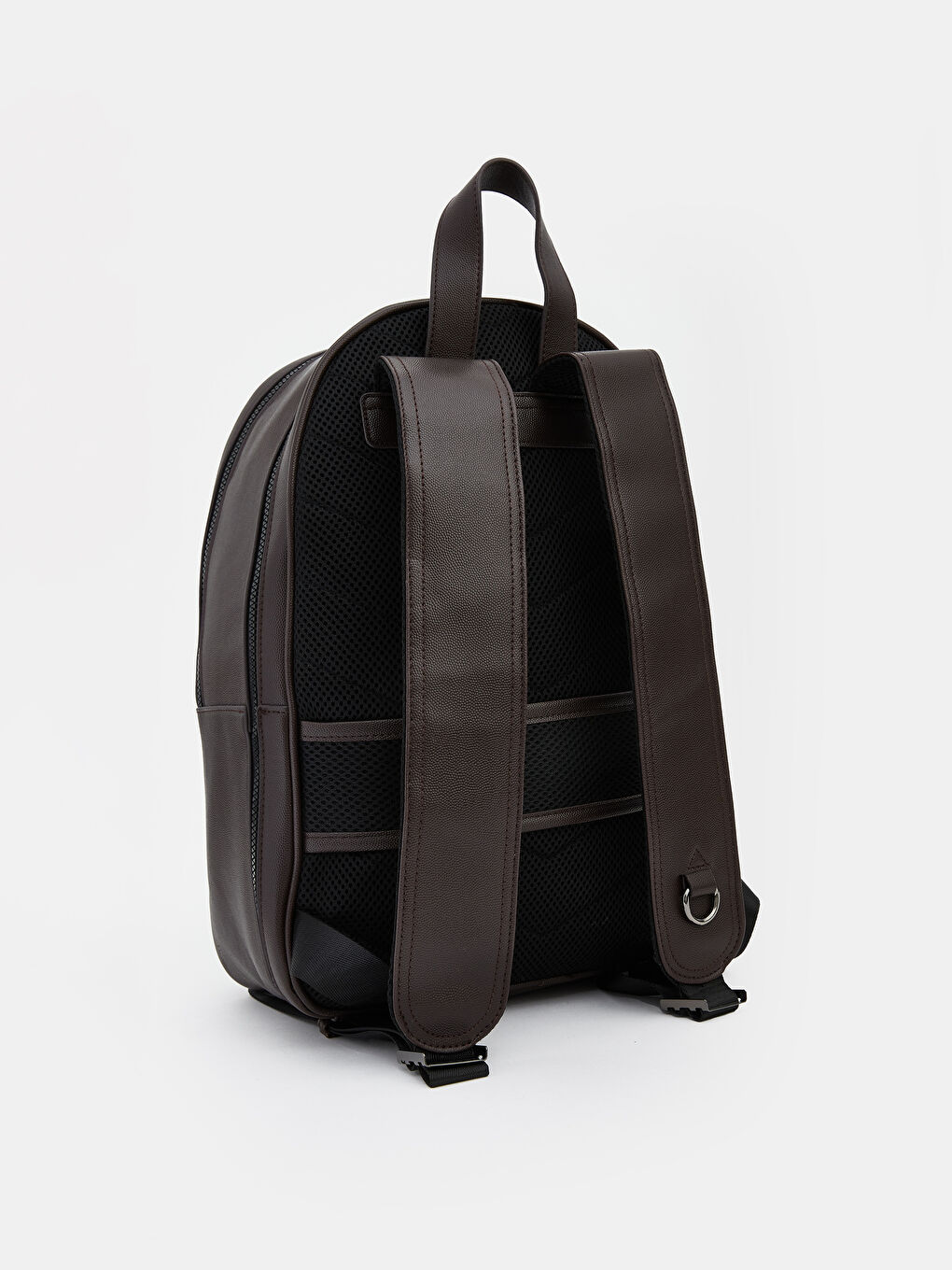 Faux Leather Men's Backpack-4