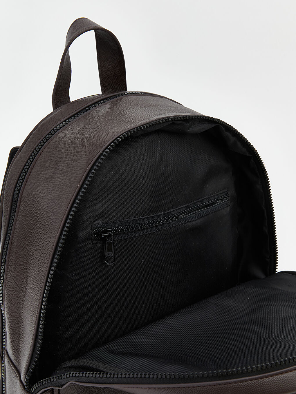 Faux Leather Men's Backpack-6