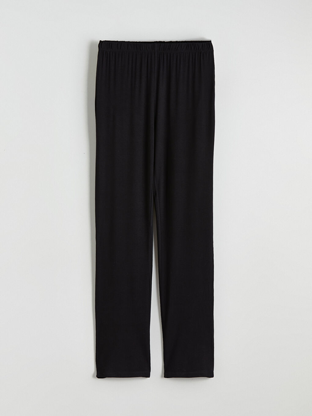 Siyah Beli Lastikli Kadın Pijama Altı-4