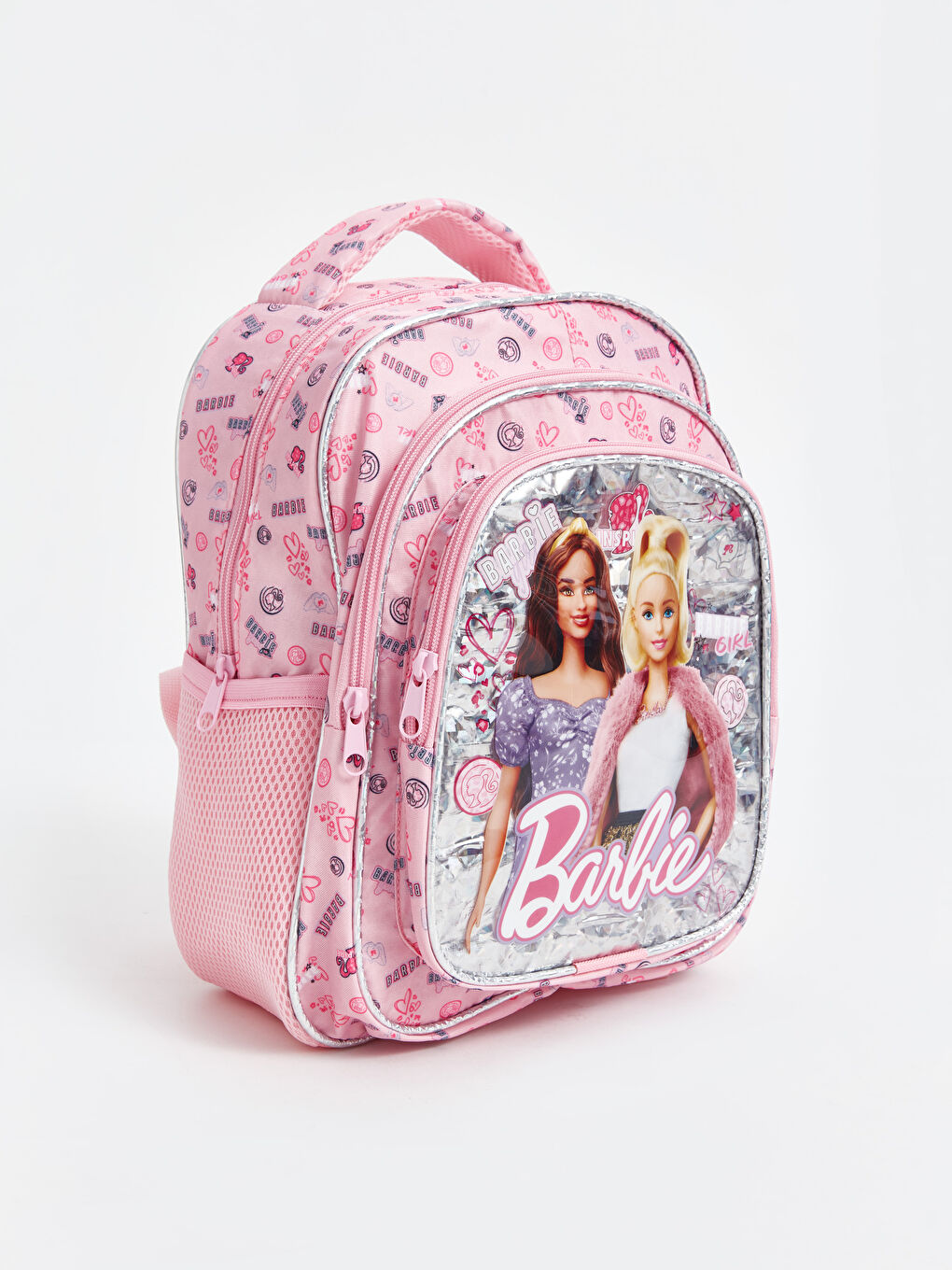 LCW ACCESSORIES Pembe Barbie Baskılı Kız Çocuk Okul Çantası