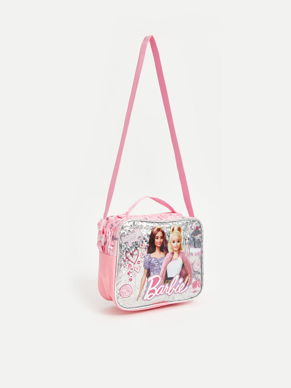 LCW ACCESSORIES Pembe Barbie Baskılı Kız Çocuk Beslenme Çantası