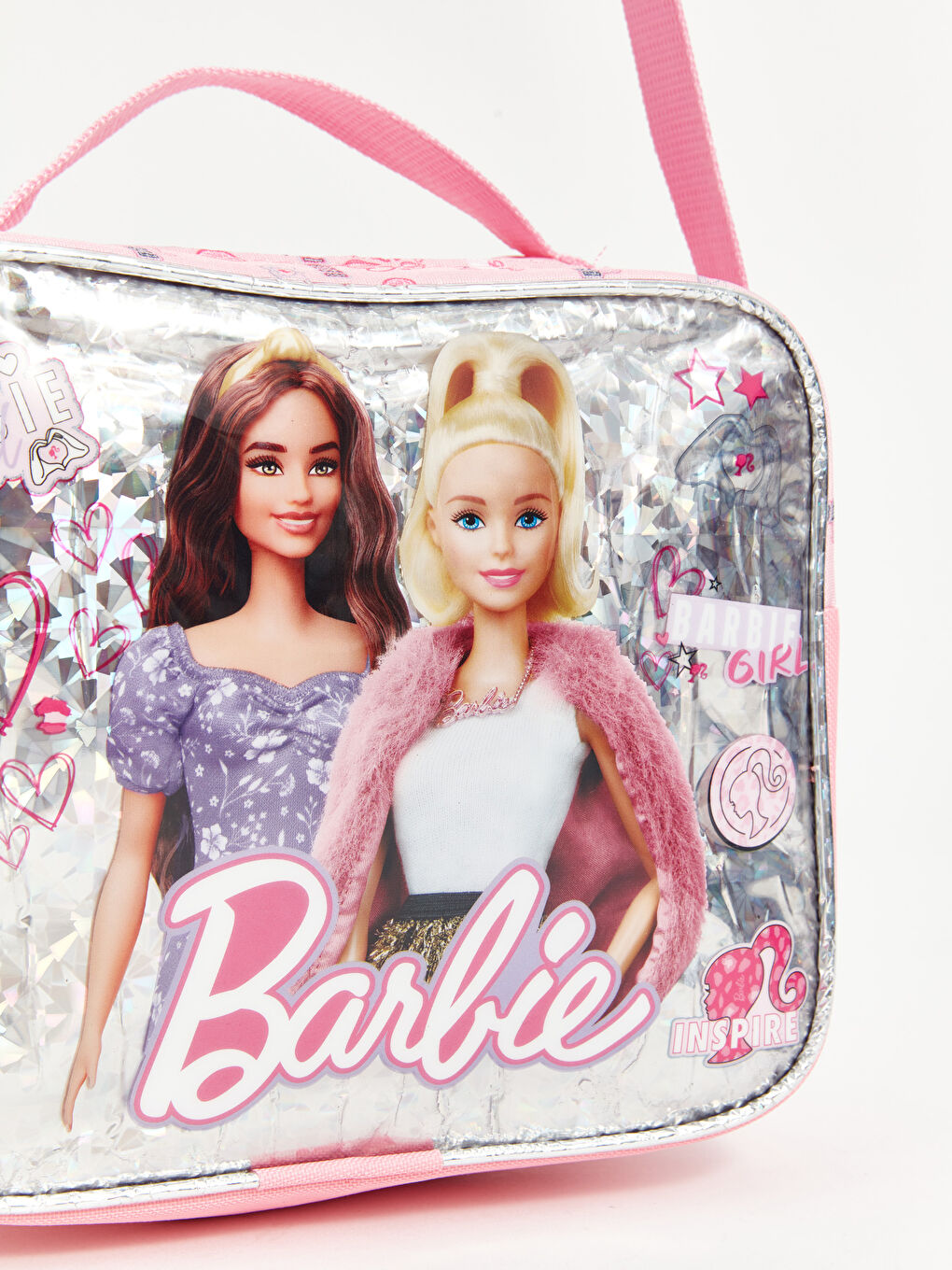 LCW ACCESSORIES Pembe Barbie Baskılı Kız Çocuk Beslenme Çantası - 1