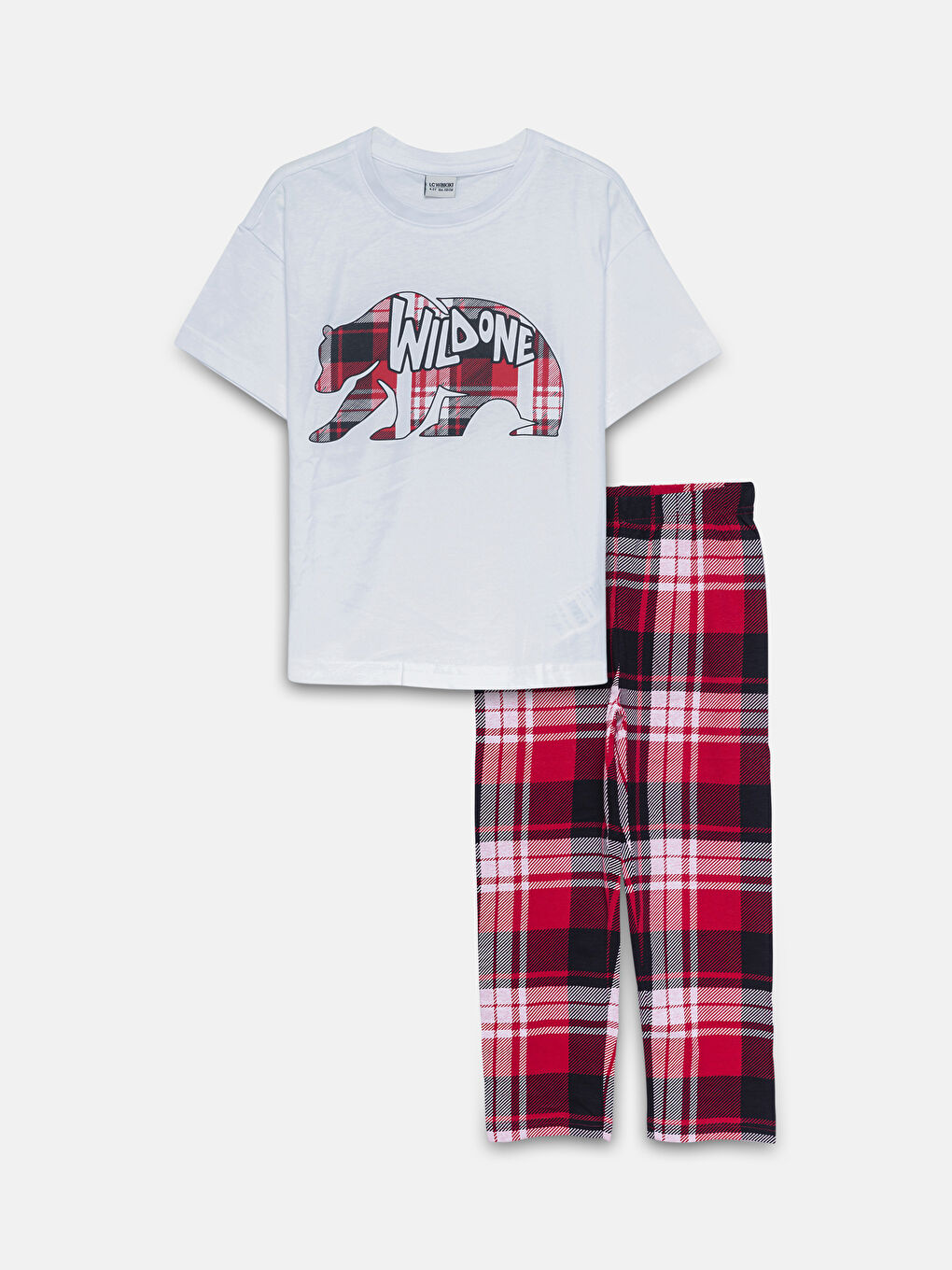 LCW DREAM Crew Neck Printed Short Sleeve Boys' Pyjama Set -W4BG13Z4-Q6K