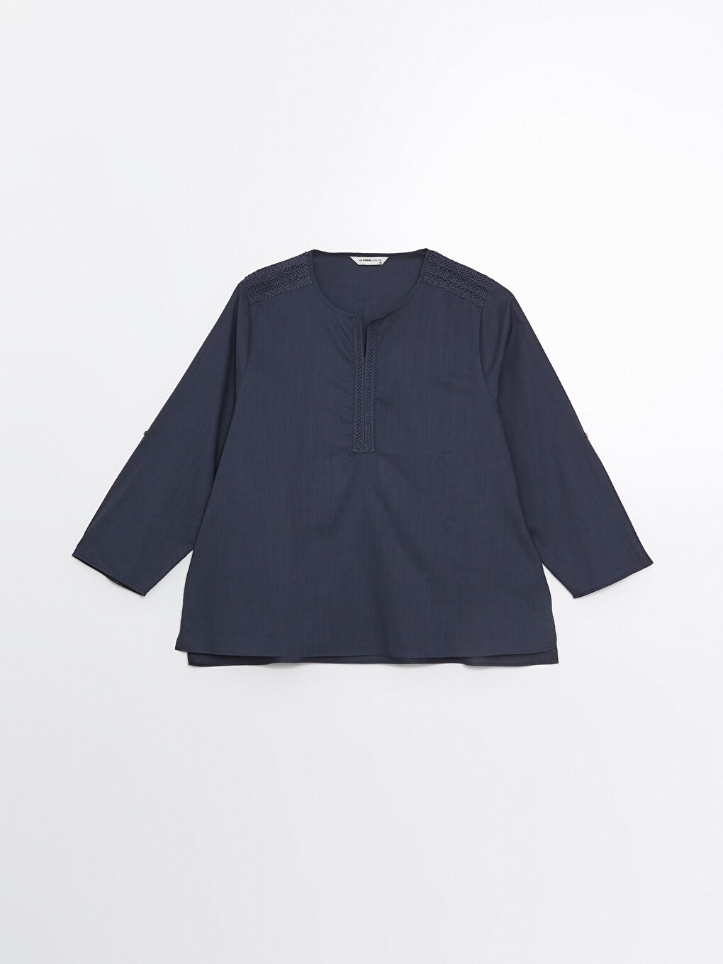LCW Grace Notch Neck Embroidered Women's Blouse -W4BG19Z8-HG0