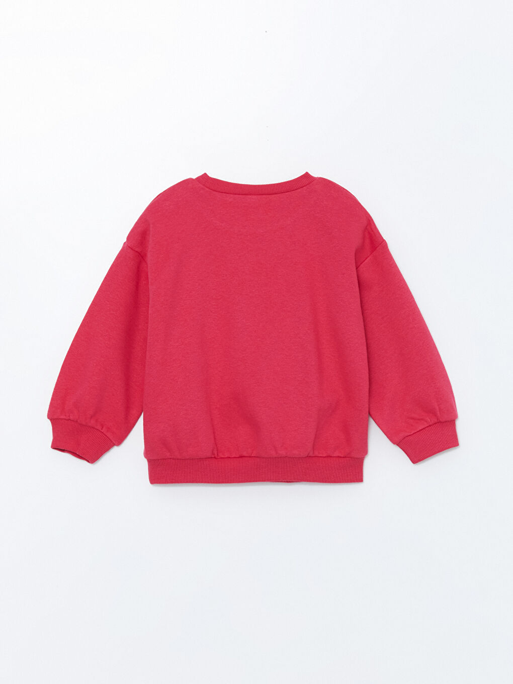 LCW Kids Fuşya Bisiklet Yaka Baskılı Kız Çocuk Sweatshirt - 2