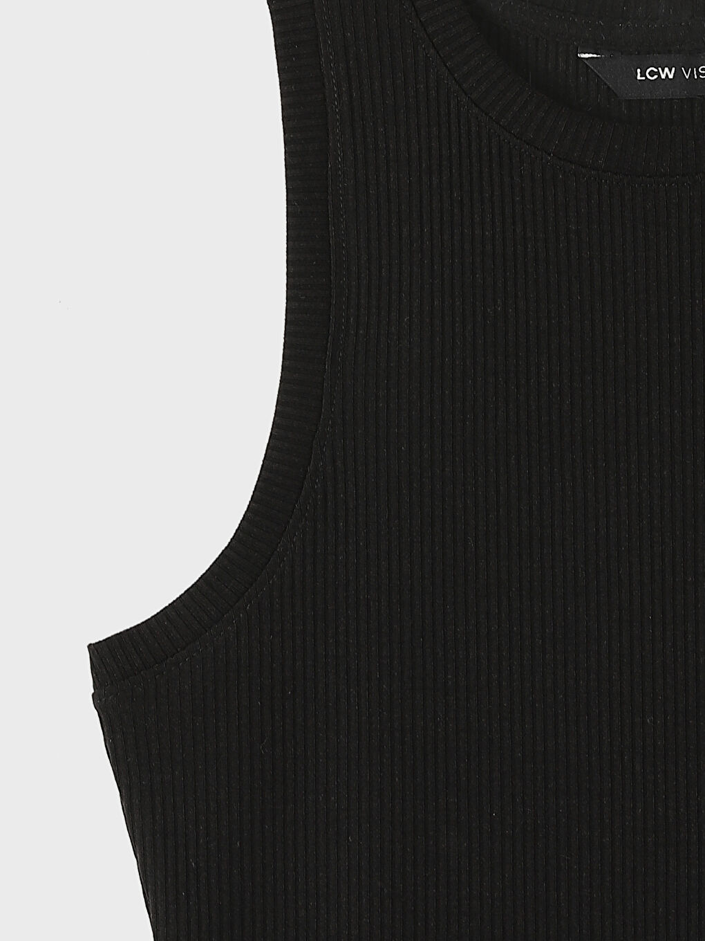 Crew Neck Textured Women's Tank Top-3