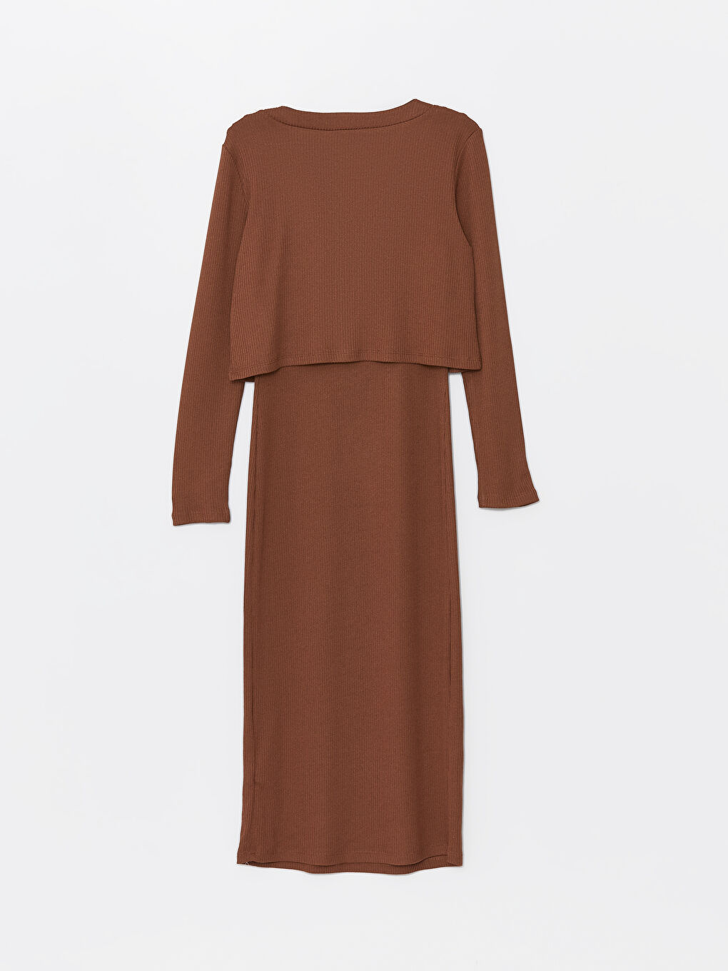 Crew Neck Women's Dress and Cardigan -W4BH56Z8-H2N
