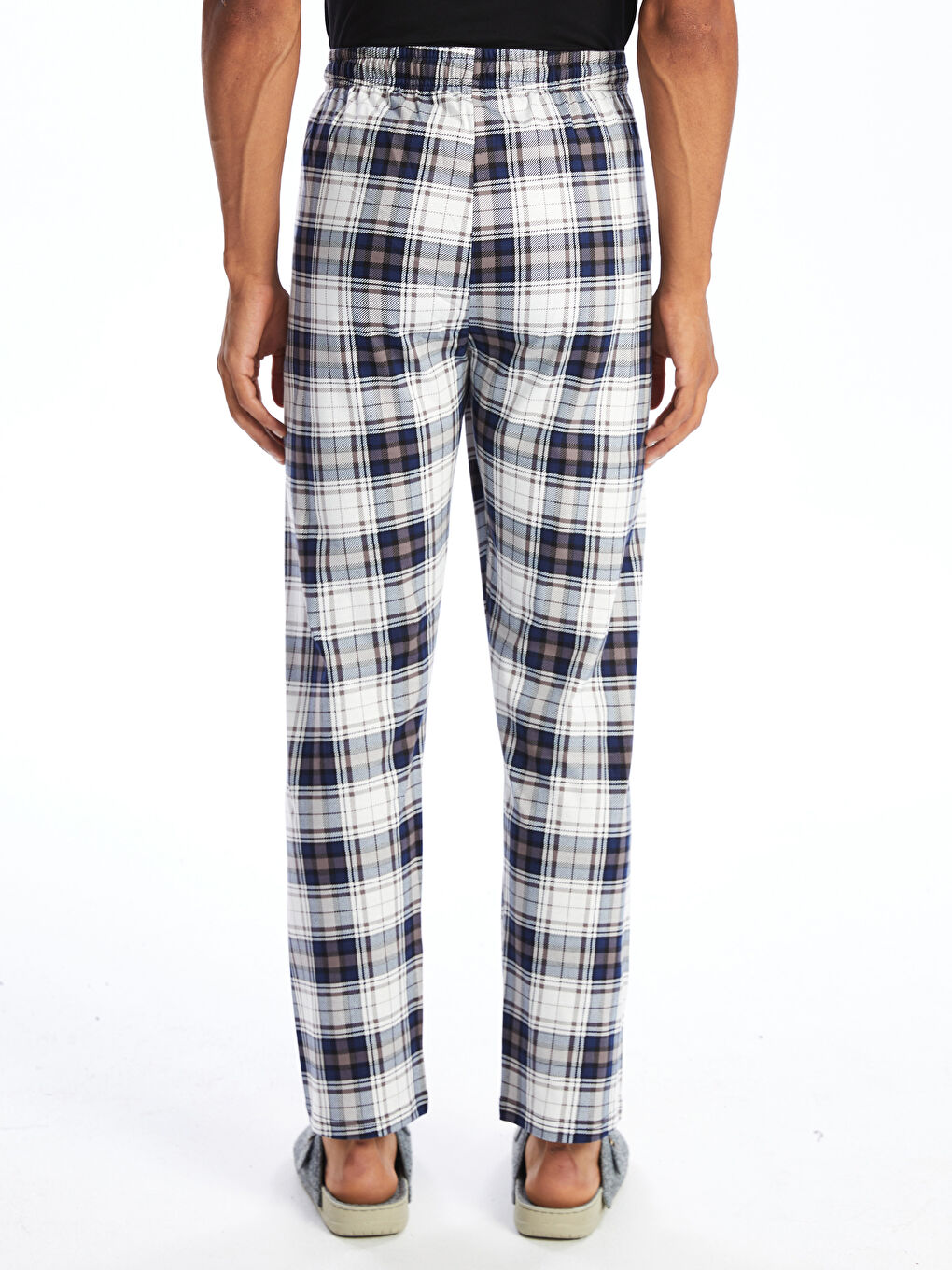 Reguläre Passform Karo Pyjama-Hosen für Herren-3