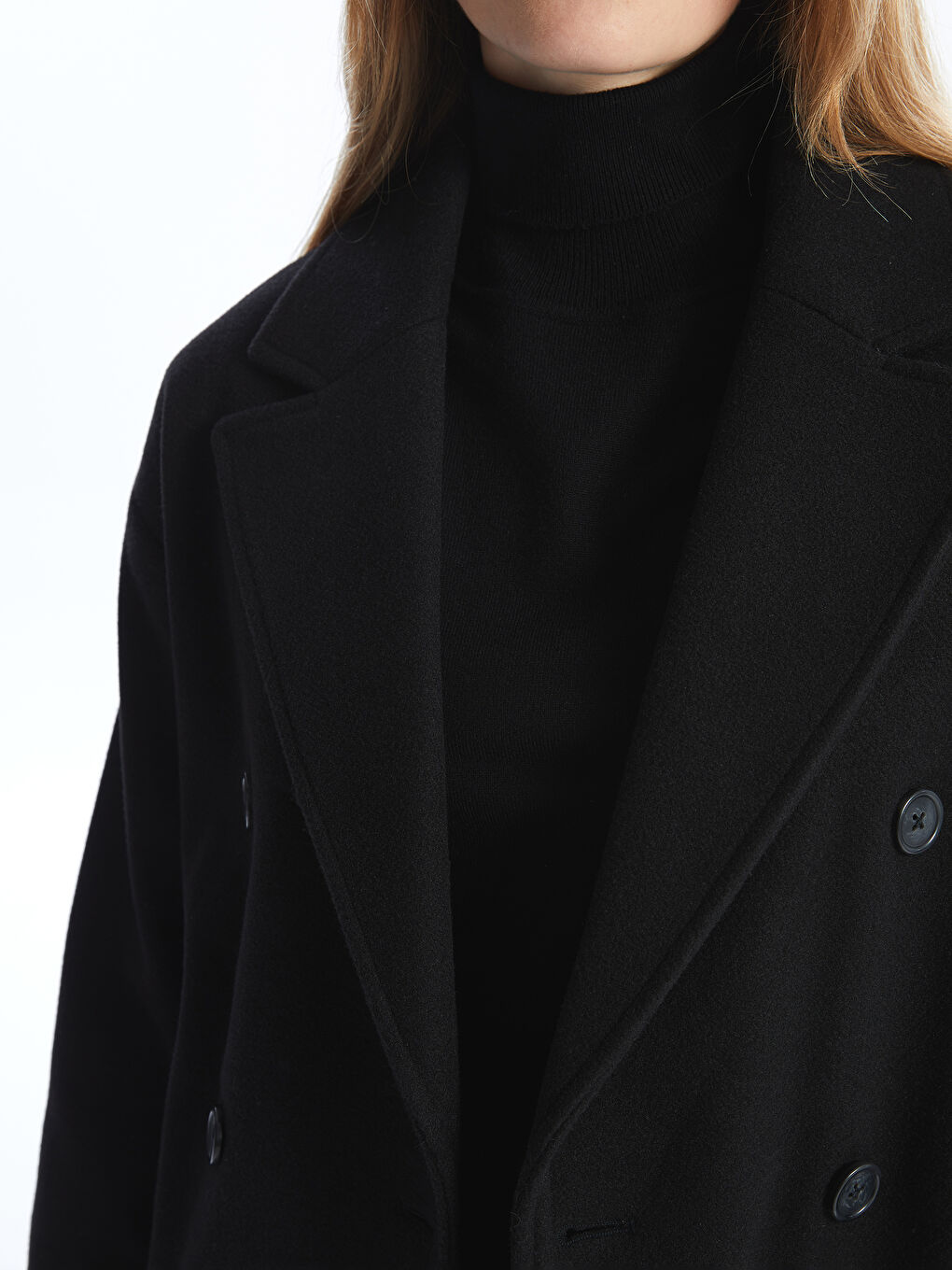Jacket Collar Women's Cachet Overcoat-2