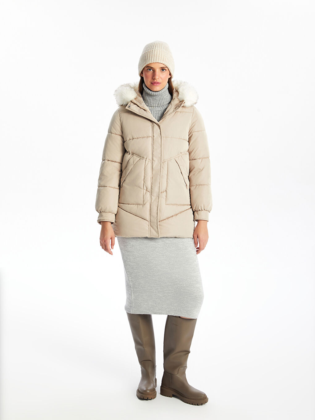 Ženska Puffer Jakna sa Kapuljačom
