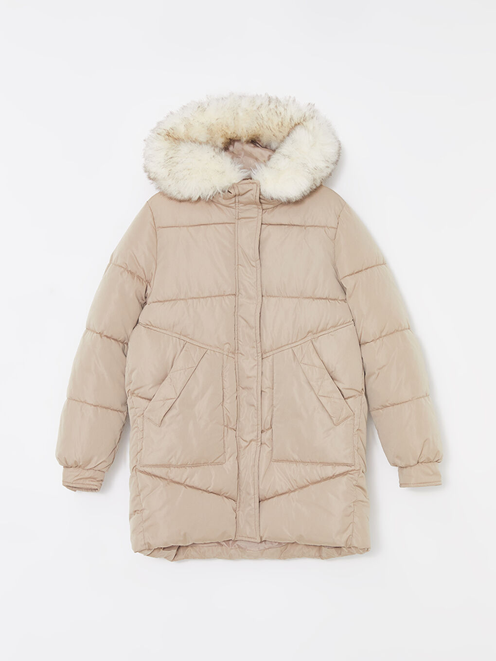 Ženska Puffer Jakna sa Kapuljačom-5