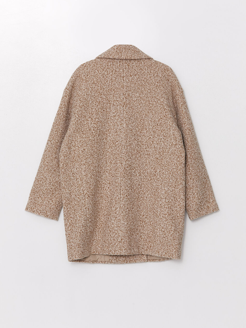 بالطو ياقة الجاكيت أوفراسايز للسيدات تيدي-6