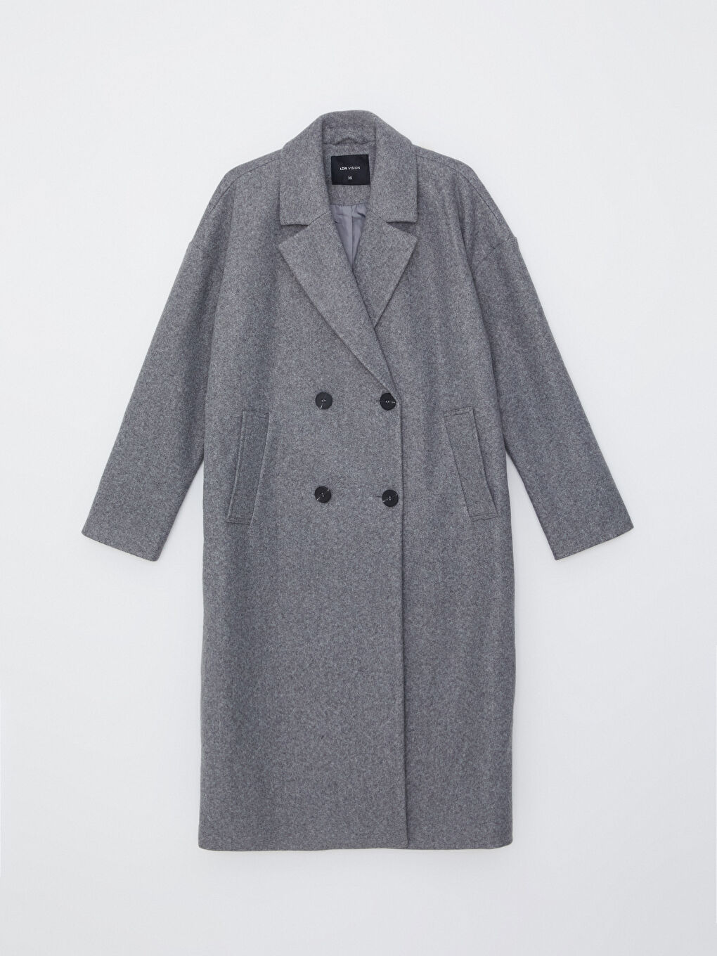 LCW Vision Double Breasted Women's Cachet Overcoat -W4BH98Z8-D5C