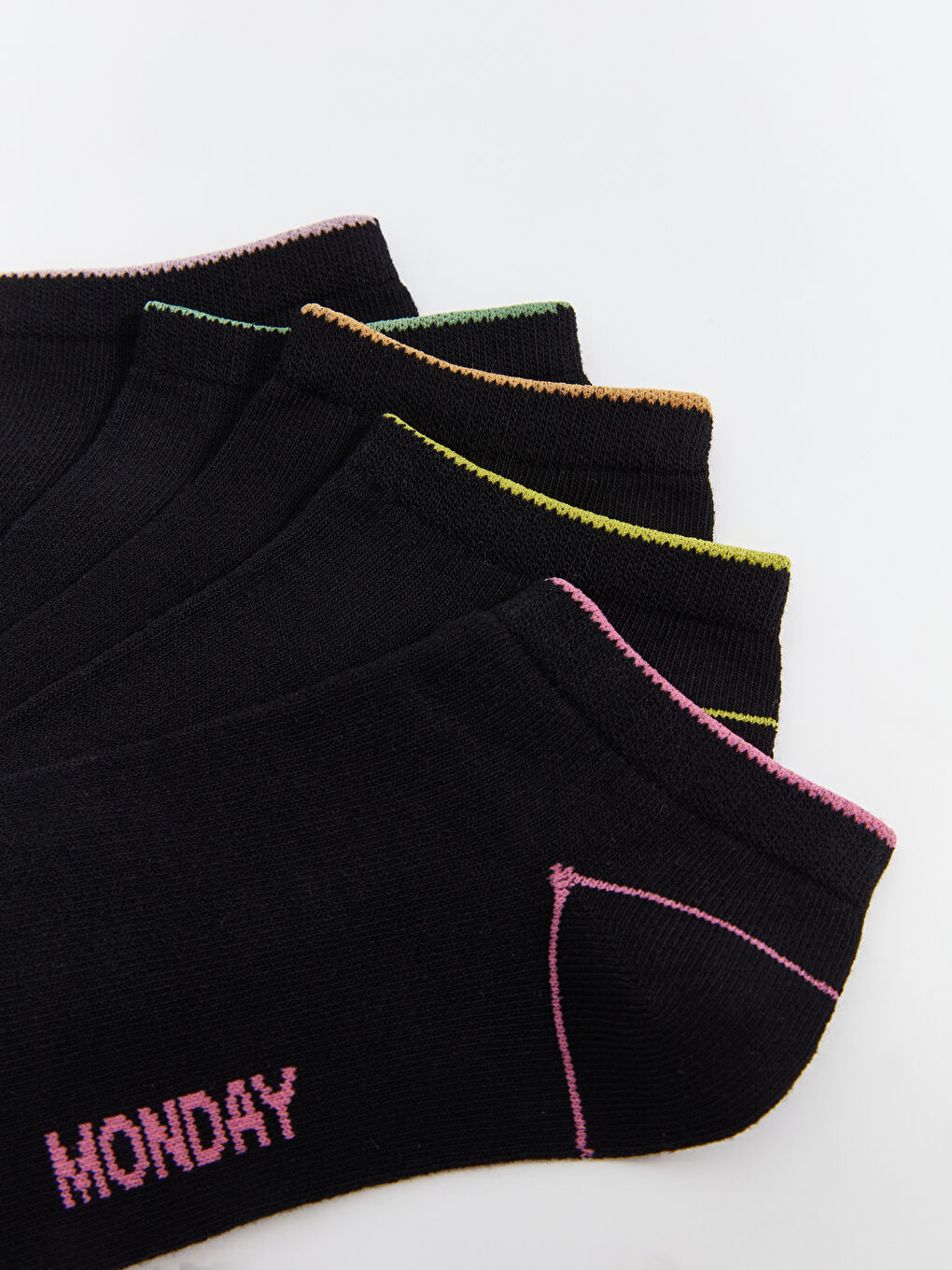 Комплект из 5 пар женских носков с принтом-2