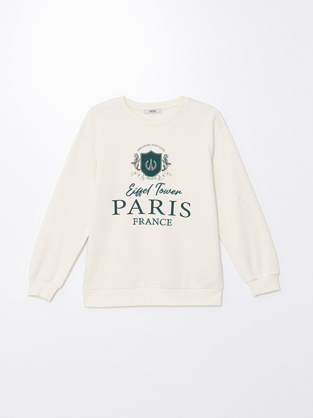 әйелдерге арналған принтті оверсайз дөңгелек жағалы свитшот-4