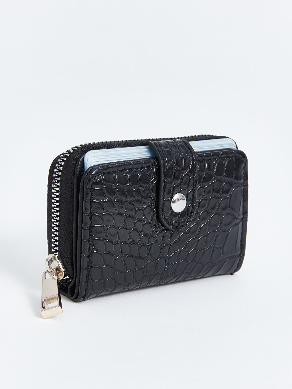 محفظة جلد صناعي بتأثير جلد التمساح للسيدات-1