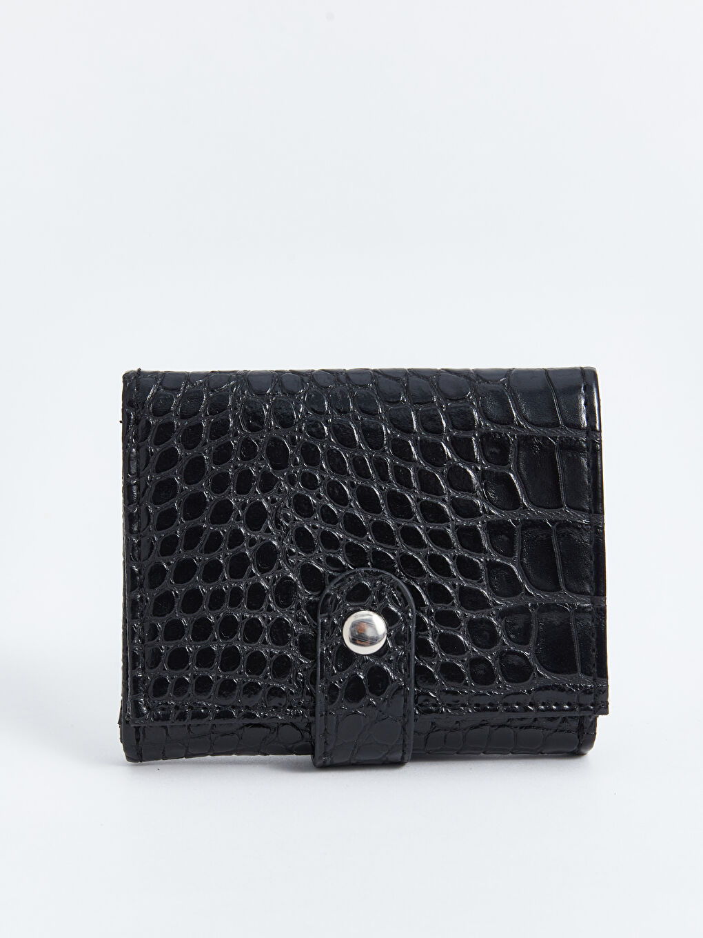Faux Leather Croc Effect Women's Wallet -W4BI78Z8-RQL