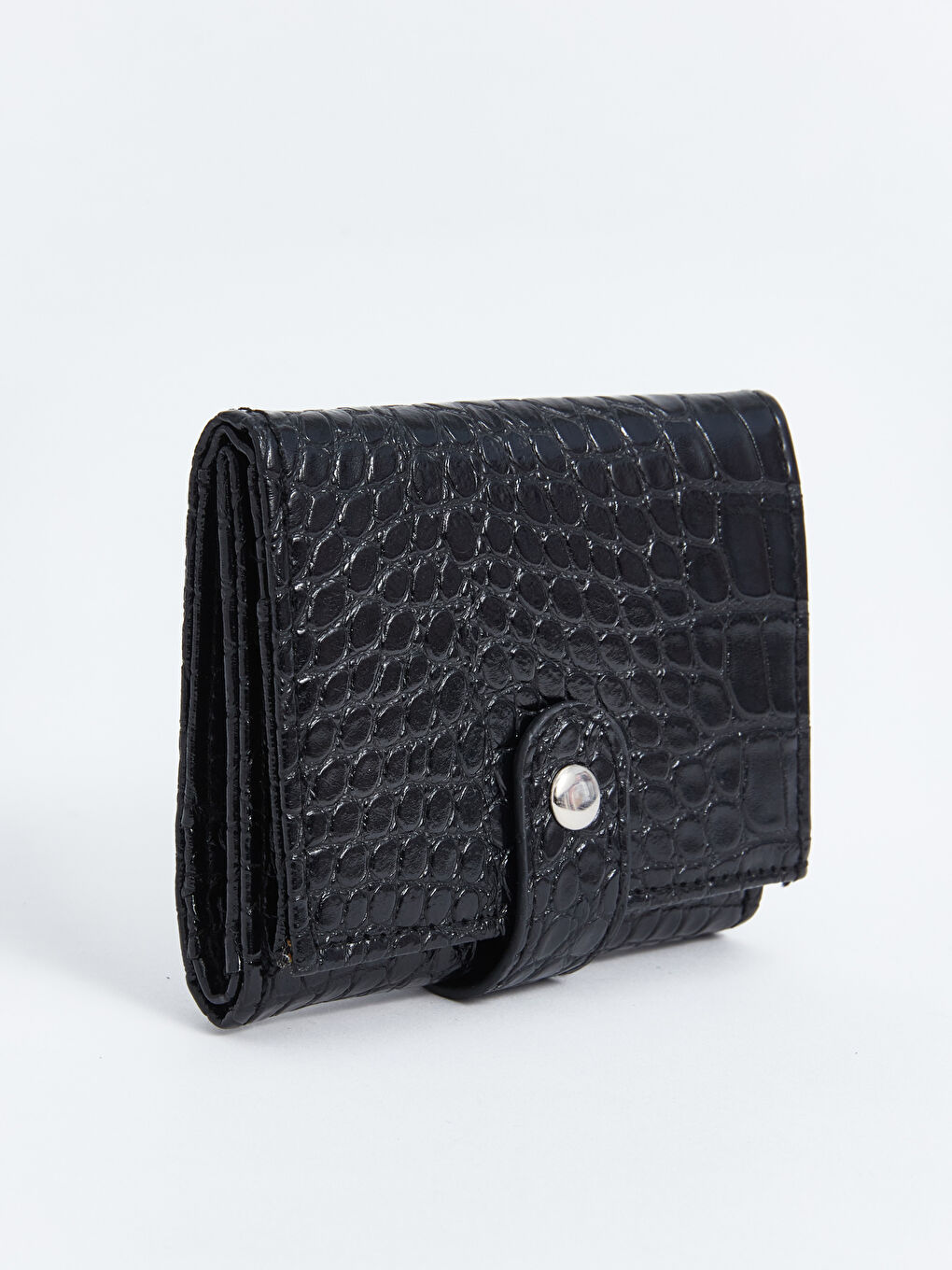 Faux Leather Croc Effect Women's Wallet -W4BI78Z8-RQL
