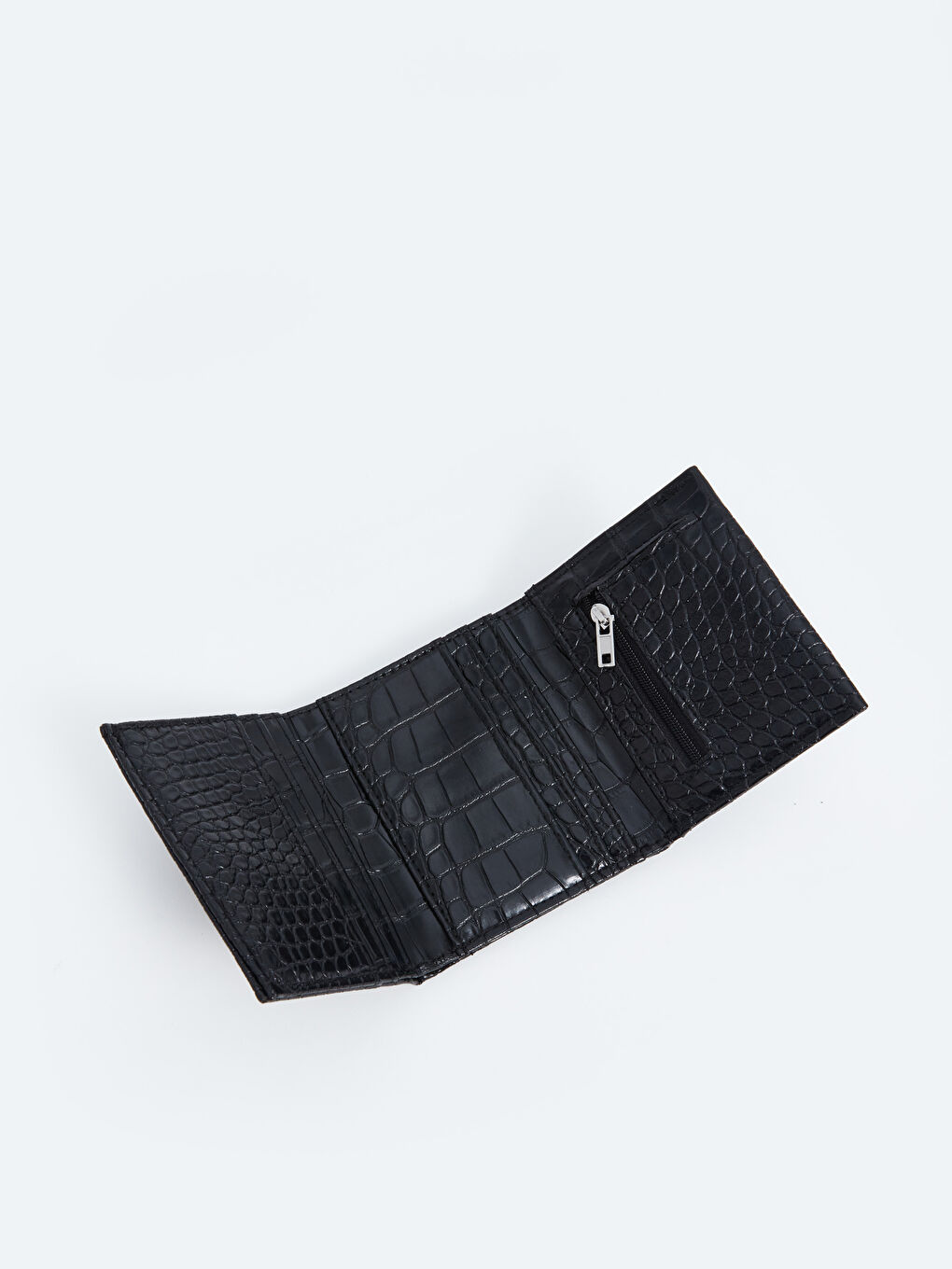Faux Leather Croc Effect Women's Wallet -W4BI78Z8-RQL