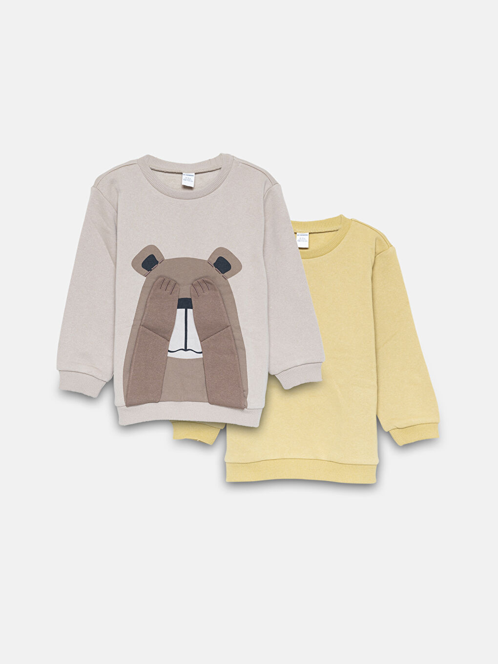 LCW Kids Printed Long Sleeve Baby Boys' Sweatshirt 2 Pack -W4BI80Z1-FHL