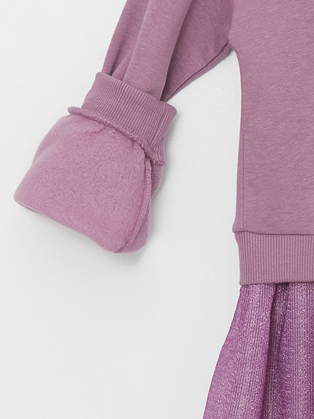 LCW Kids Crew Neck Girls' Dress -W4BJ02Z4-GTM