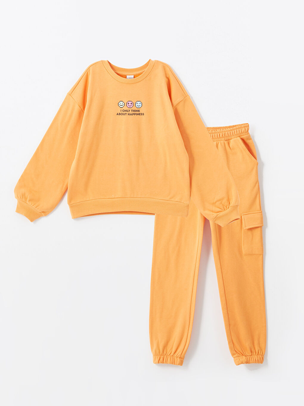 Crew Neck Girls' Tracksuit Set
