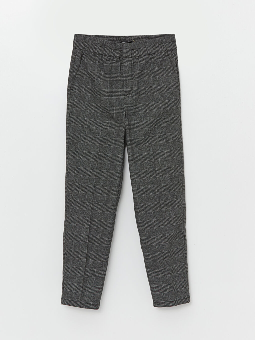 LCWAIKIKI Classic Elasticated Waist Plaid Women's Trousers -W4BK22Z8-LKX