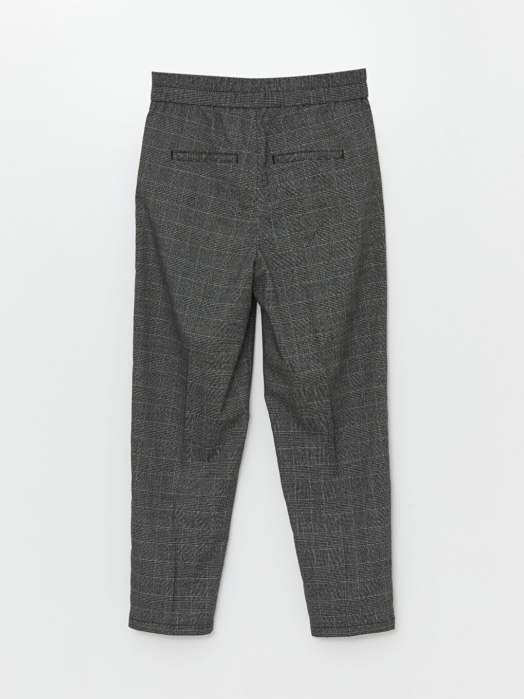LCWAIKIKI Classic Elasticated Waist Plaid Women's Trousers -W4BK22Z8-LKX