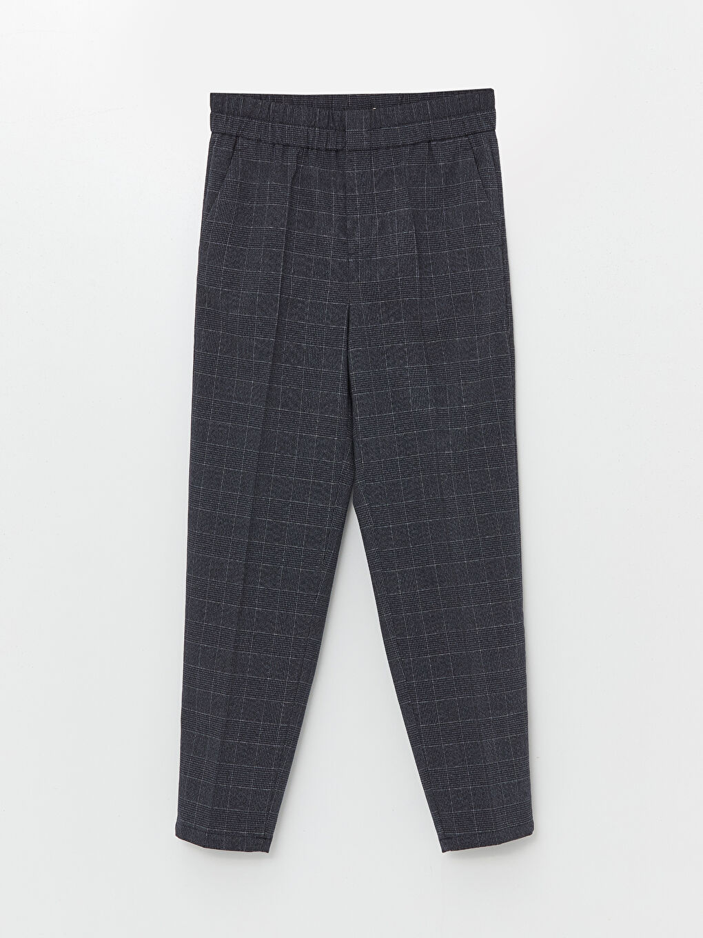 LCWAIKIKI Classic Elasticated Waist Plaid Women's Trousers -W4BK22Z8-LN6
