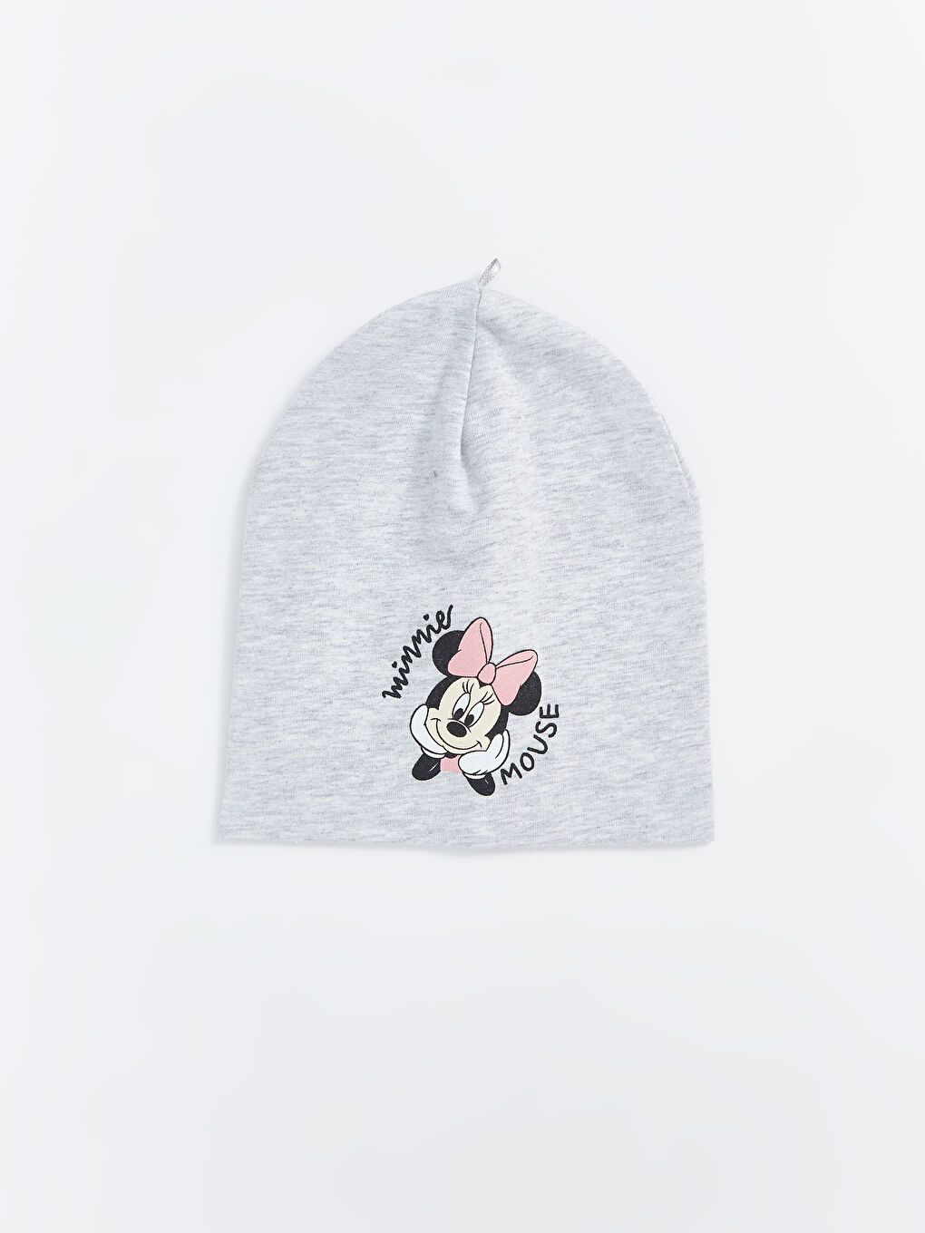 LCW baby Beyaz Minnie Mouse Baskılı Kız Bebek Bere