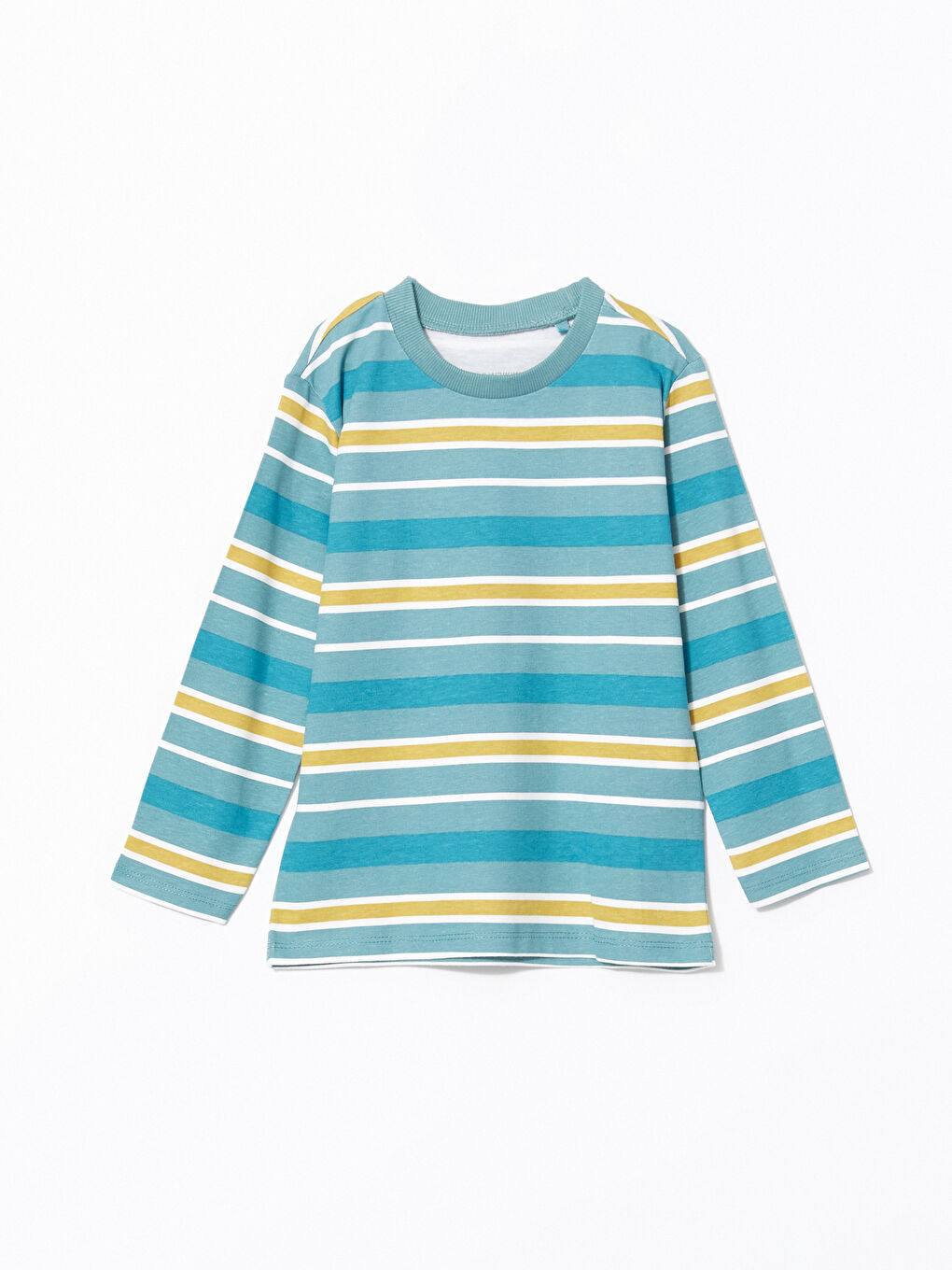 LCW Kids Crew Neck Long Sleeve Baby Boys' T-Shirt 2 Pack -W4BK50Z1-R4W
