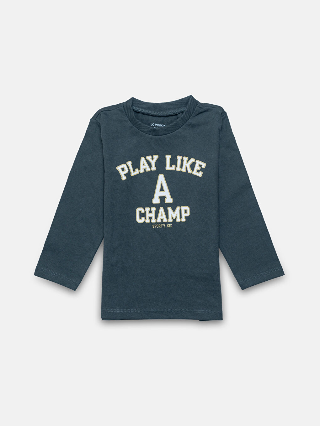 LCW Kids Crew Neck Long Sleeve Baby Boys' T-Shirt 2 Pack -W4BK50Z1-R4W