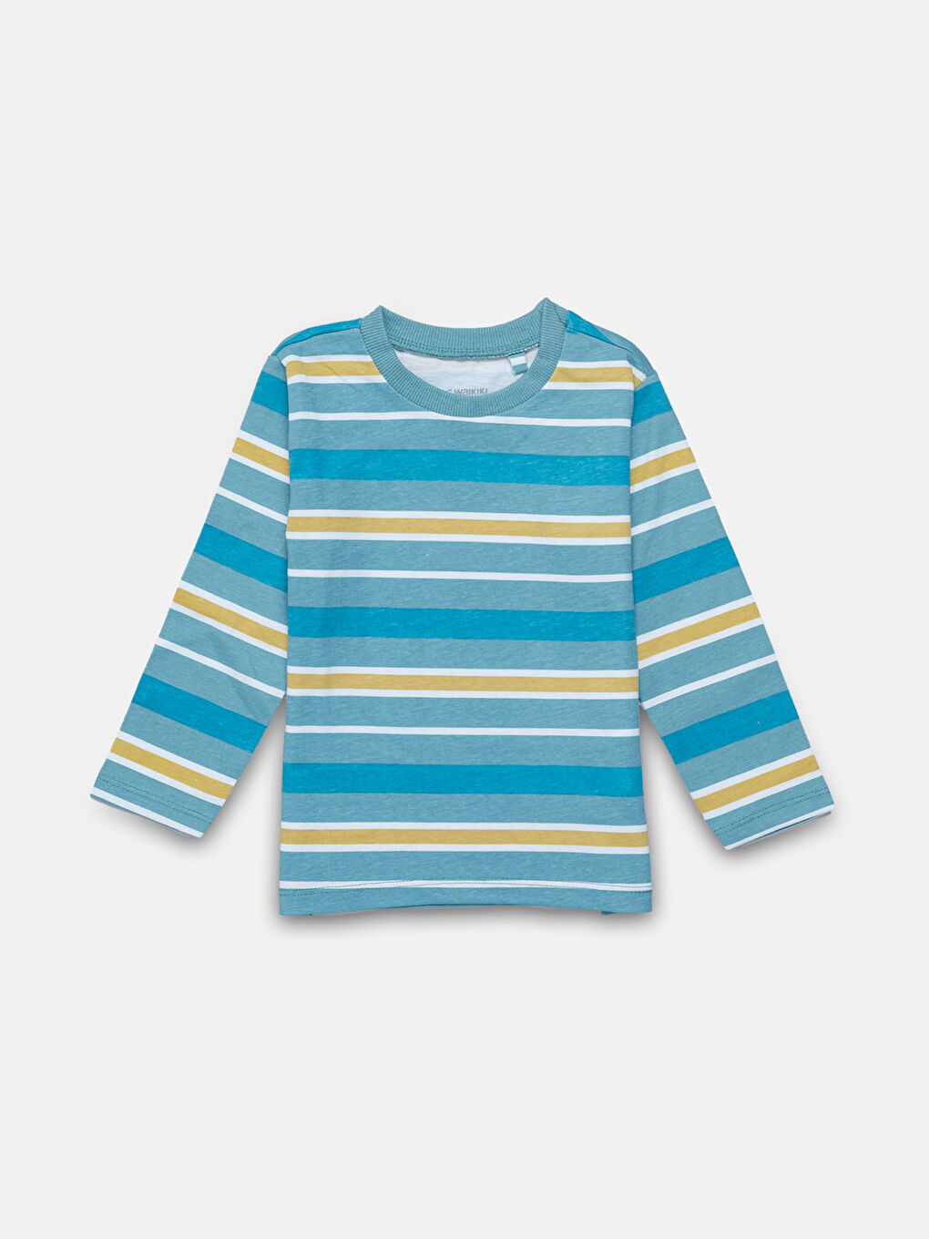 LCW Kids Crew Neck Long Sleeve Baby Boys' T-Shirt 2 Pack -W4BK50Z1-R4W