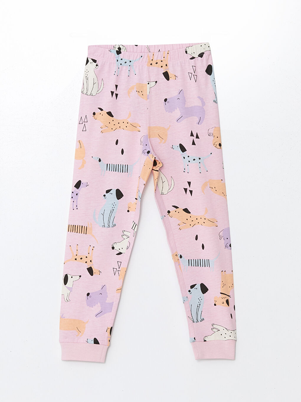 Crew Neck Short Sleeve Girls' Pyjama Set-3