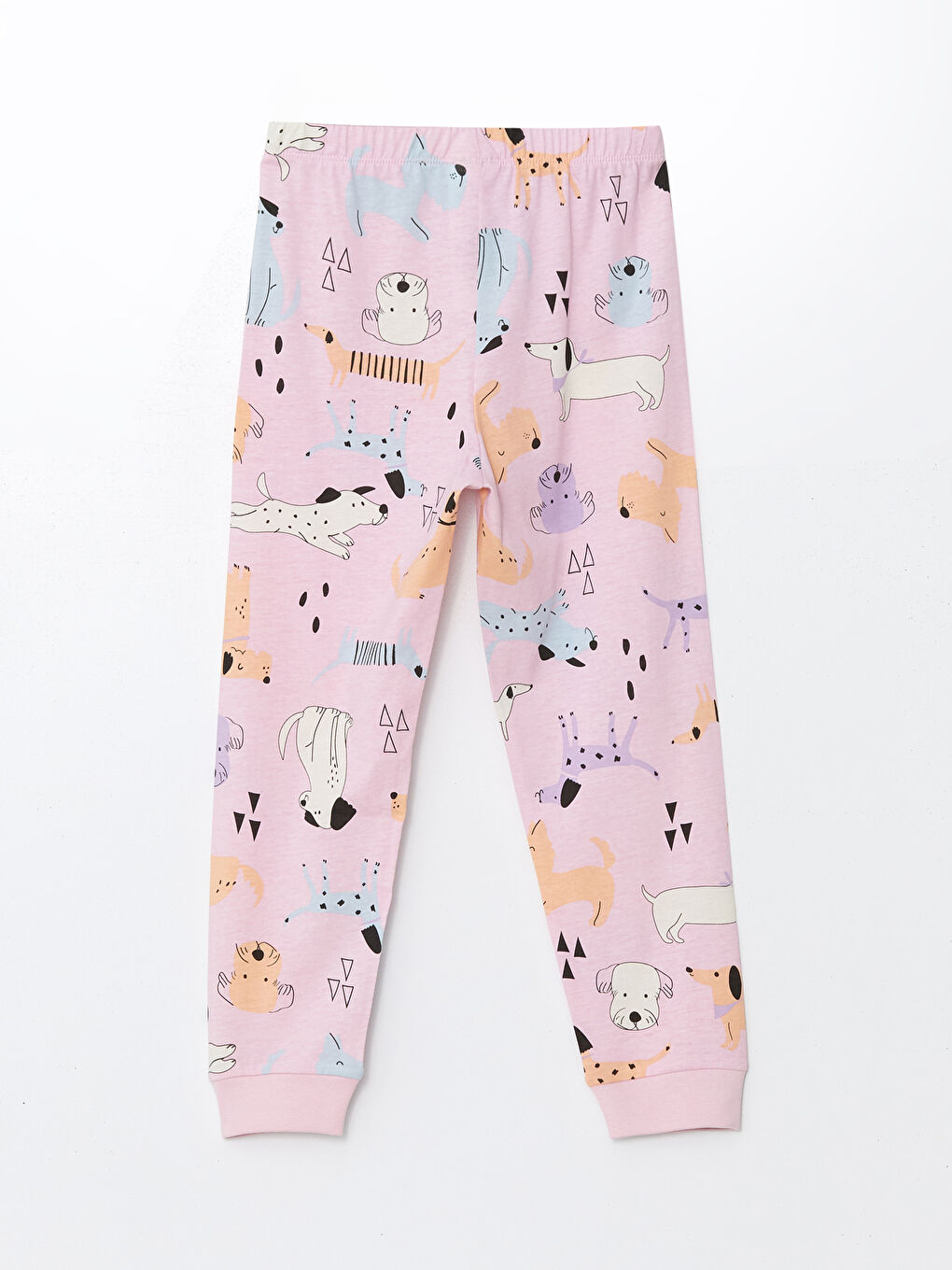 Crew Neck Short Sleeve Girls' Pyjama Set-4