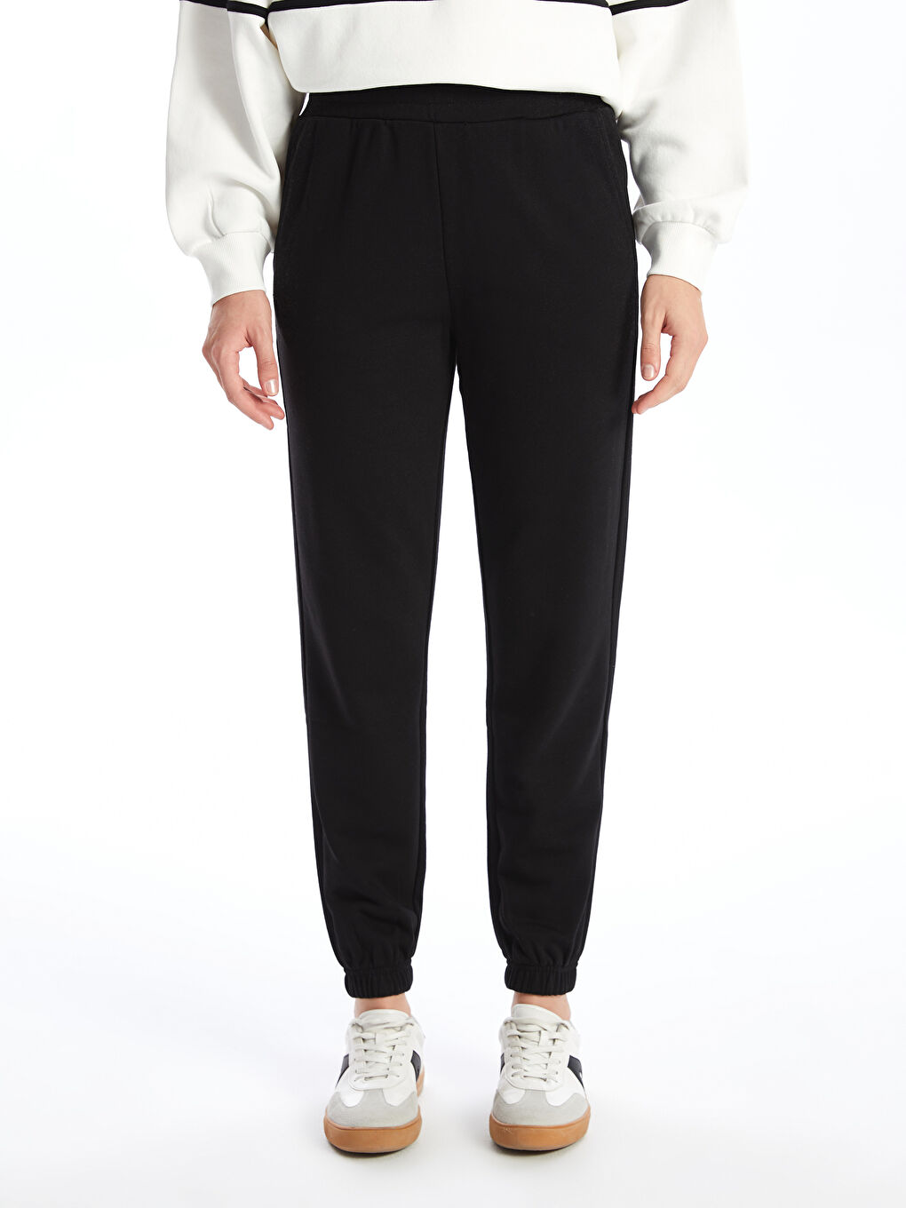 Elasticated Waist Women's Jogger Sweatpants-1